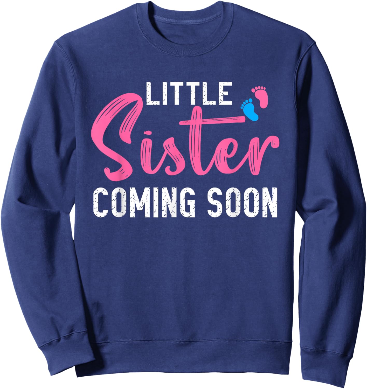 Little Sister Coming Soon Sweatshirt - Sweatshirt | Navy