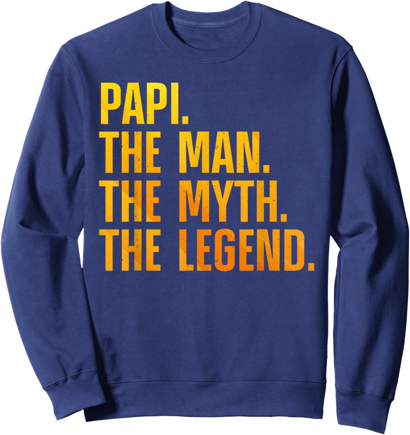 Papi Design For Grandpa Grandfather From Grandkids Papi Sweatshirt - Sweatshirt | Navy