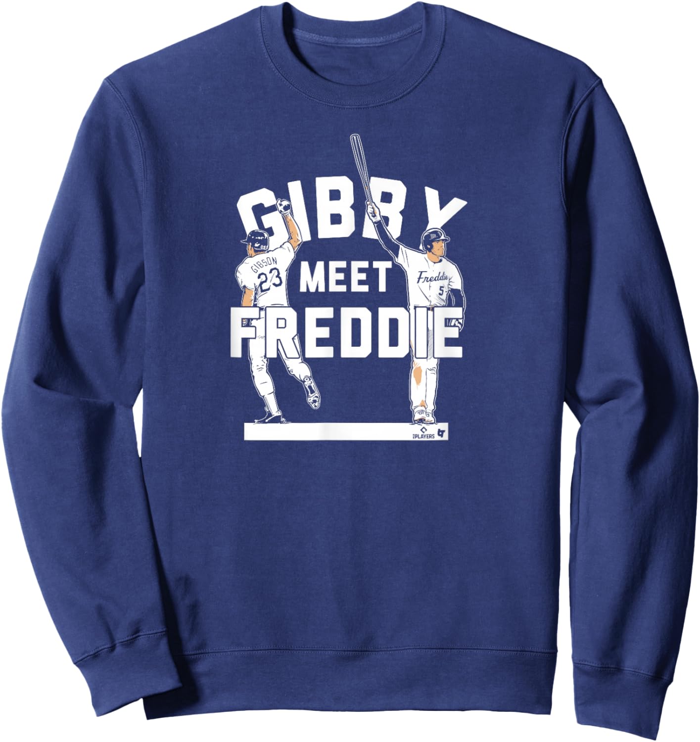 Kirk Gibson & Freddie Freeman - Gibby Meet Freddie - LA Sweatshirt - Sweatshirt | Navy