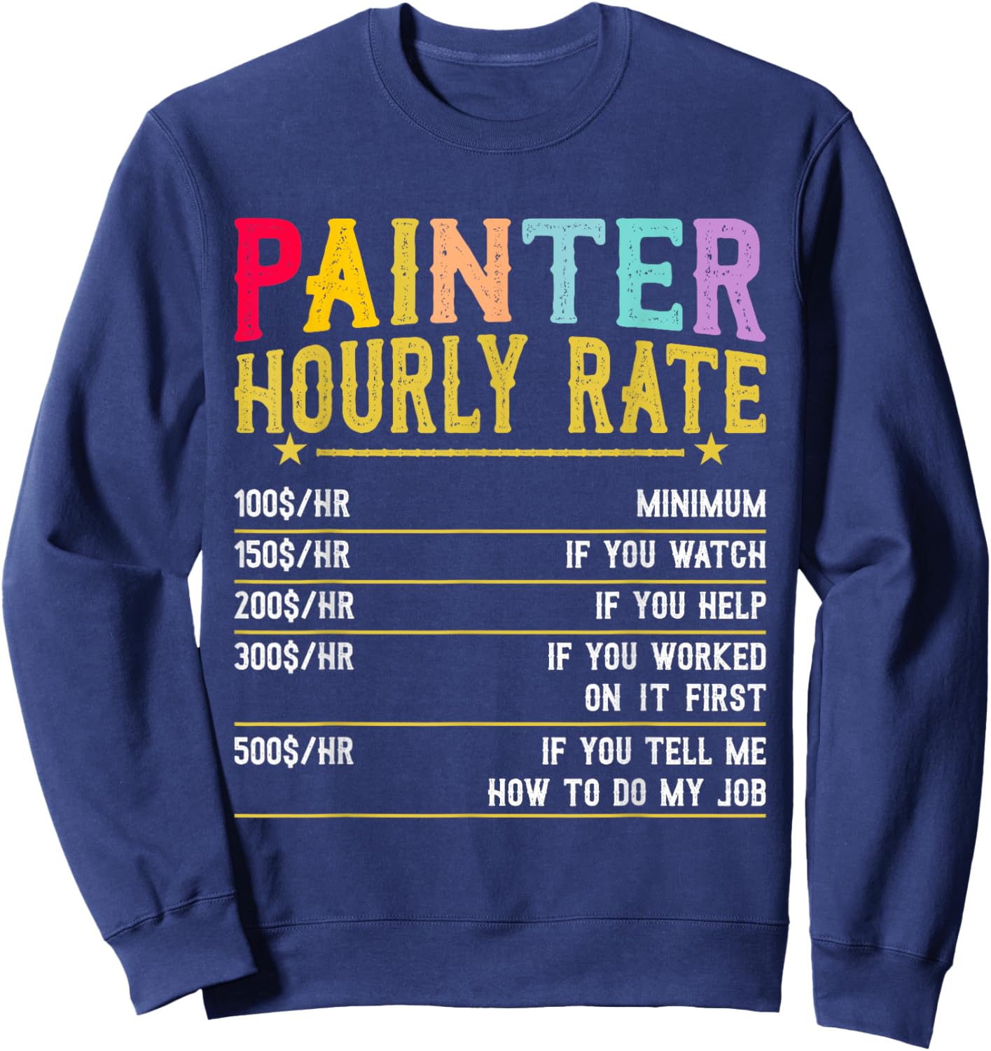Painter Women Painting Job House Painter Sweatshirt - Sweatshirt | Navy