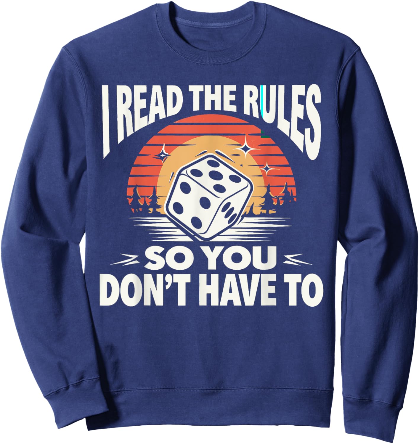 Board Game Card Game Game Night Gift: & Graphic Sweatshirt - Sweatshirt | Navy