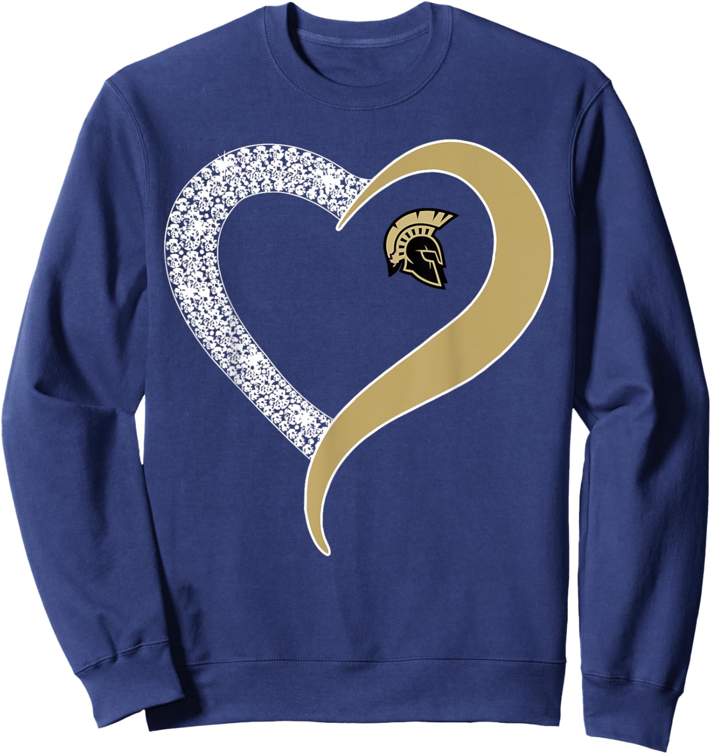 Sycamore Spartans Logo Diamond Heart HS Sweatshirt - Sweatshirt | Navy