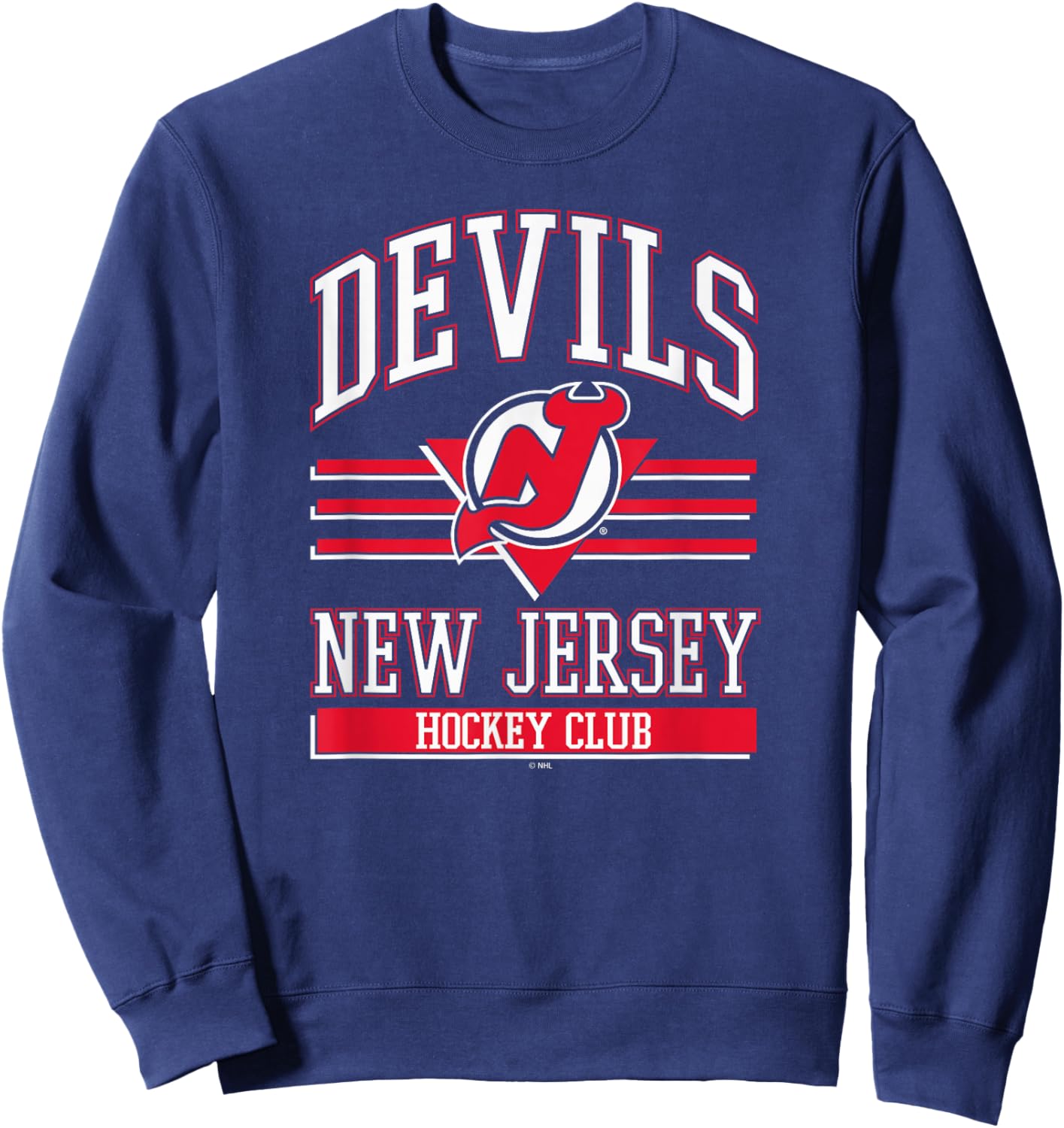 New Jersey Devils Hockey Club Black Officially Licensed Sweatshirt - Sweatshirt | Navy