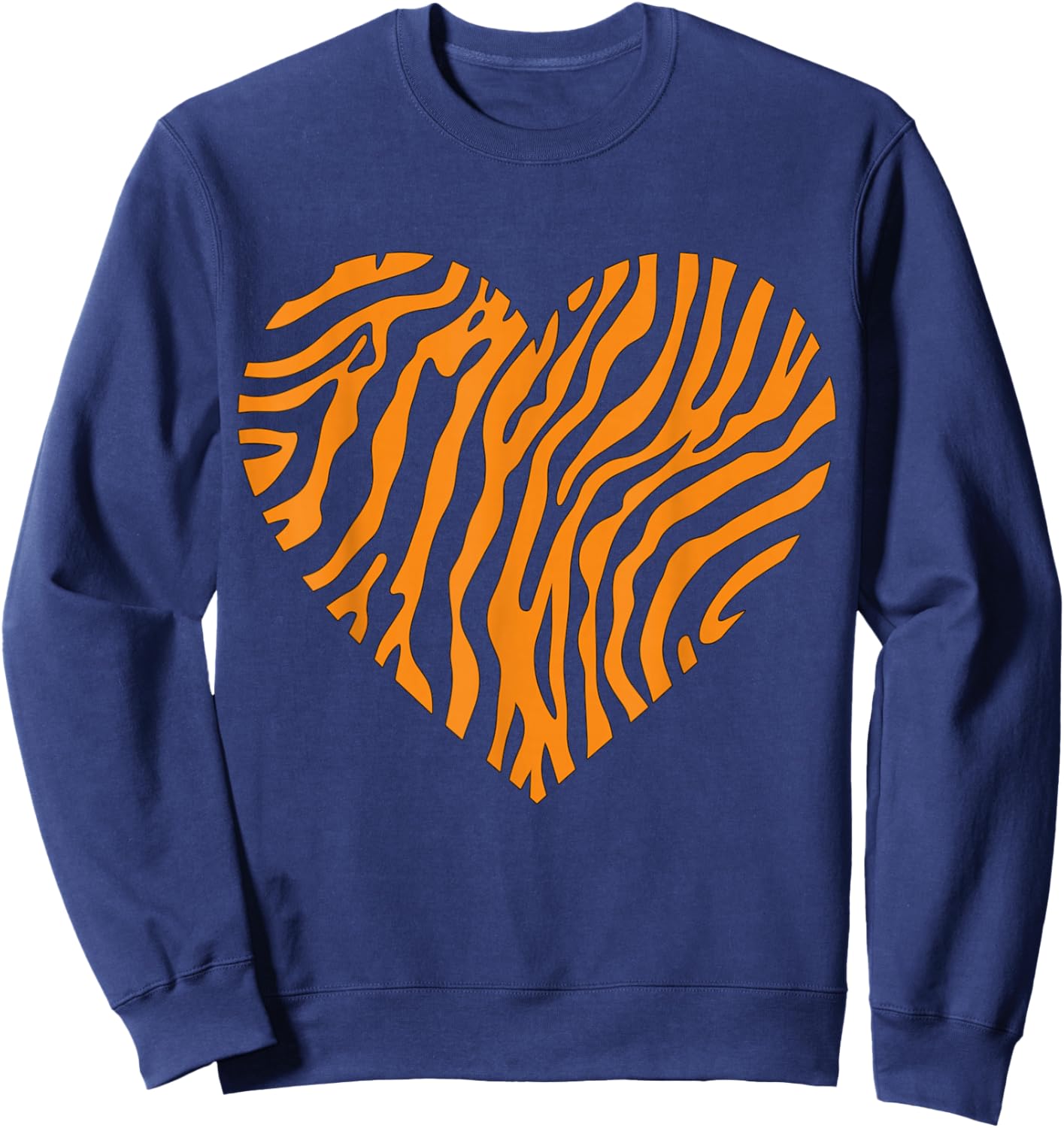 Bengal Tiger Heart Sweatshirt - Sweatshirt | Navy
