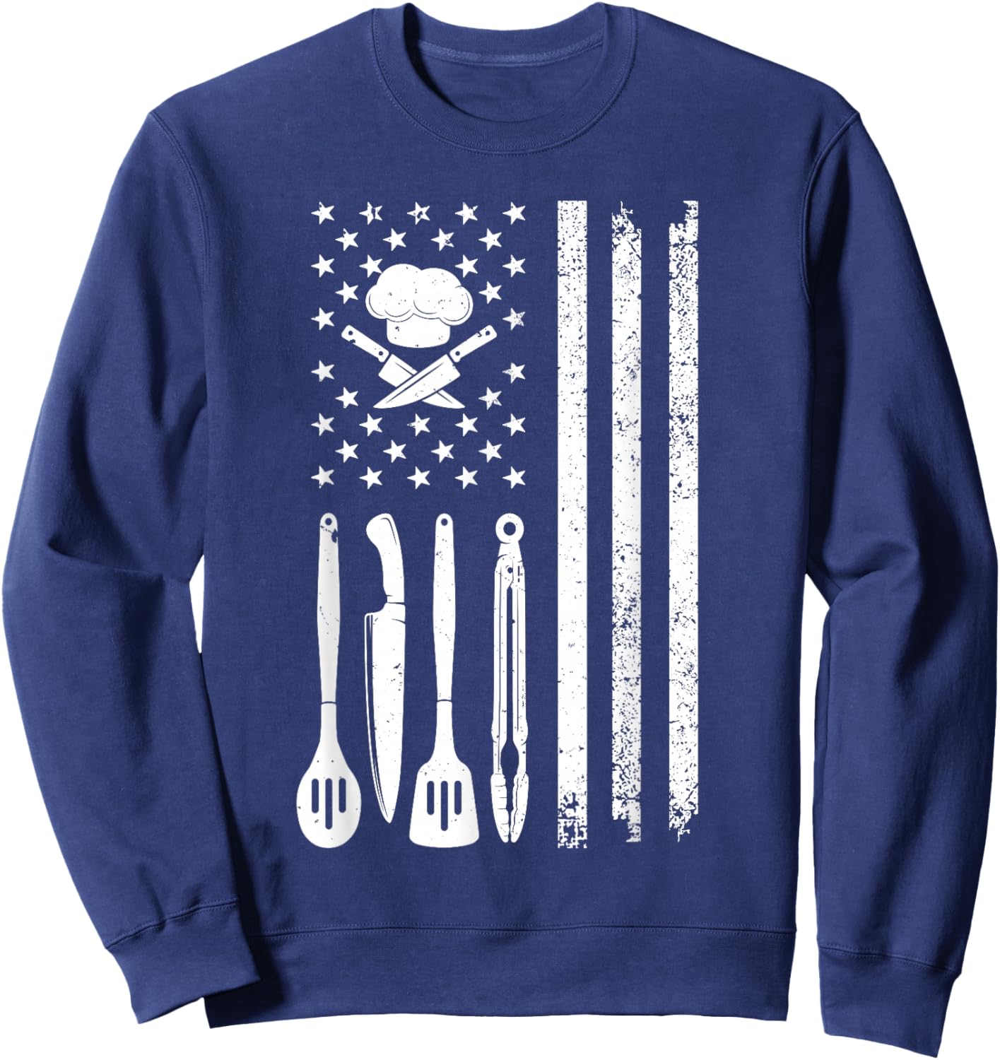 Cool Chef Art Women Restaurant Cook Male Home Chef Sweatshirt - Sweatshirt | Navy