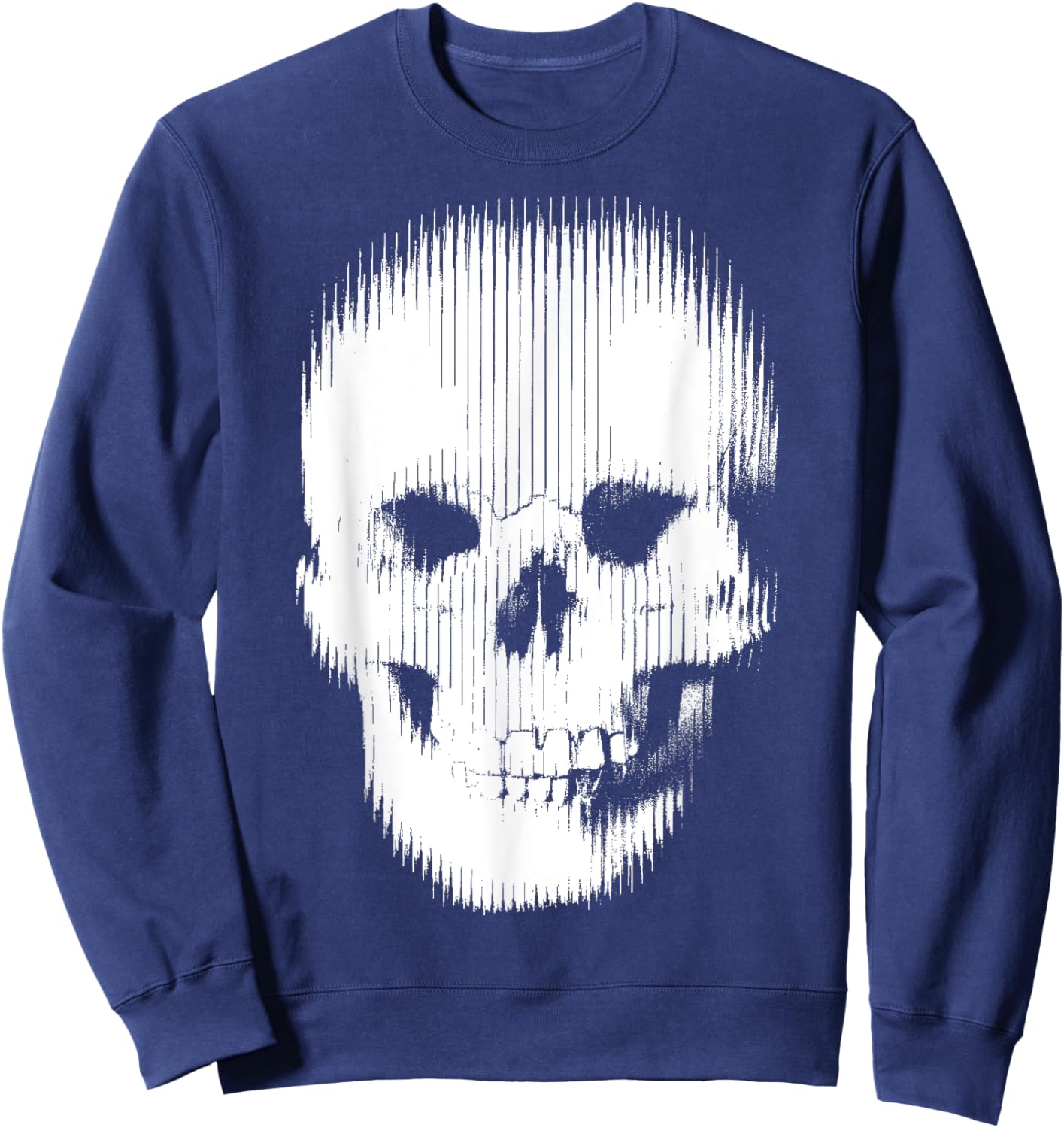 Designer Black White Skeleton Face Sweatshirt - Sweatshirt | Navy