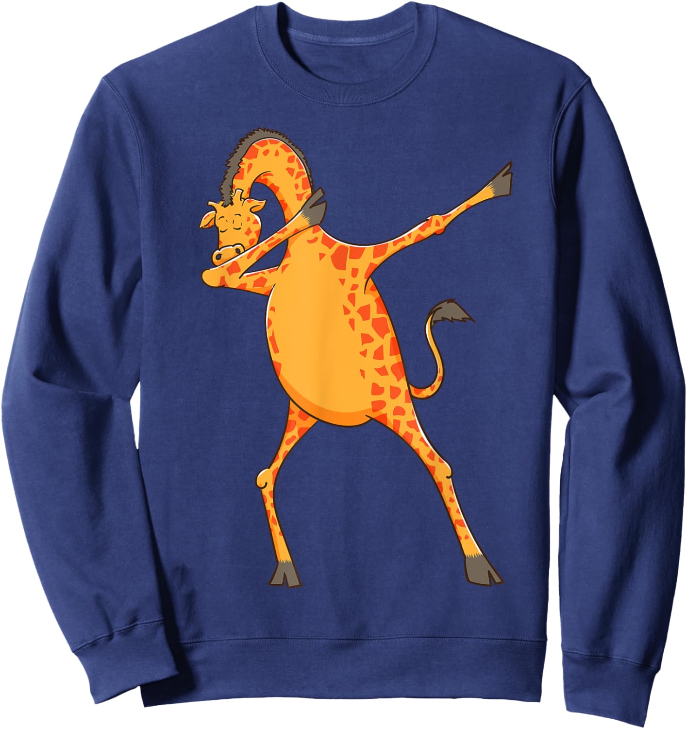 Best Giraffe Art Women Adult Giraffe Print Giraffe Sweatshirt - Sweatshirt | Navy