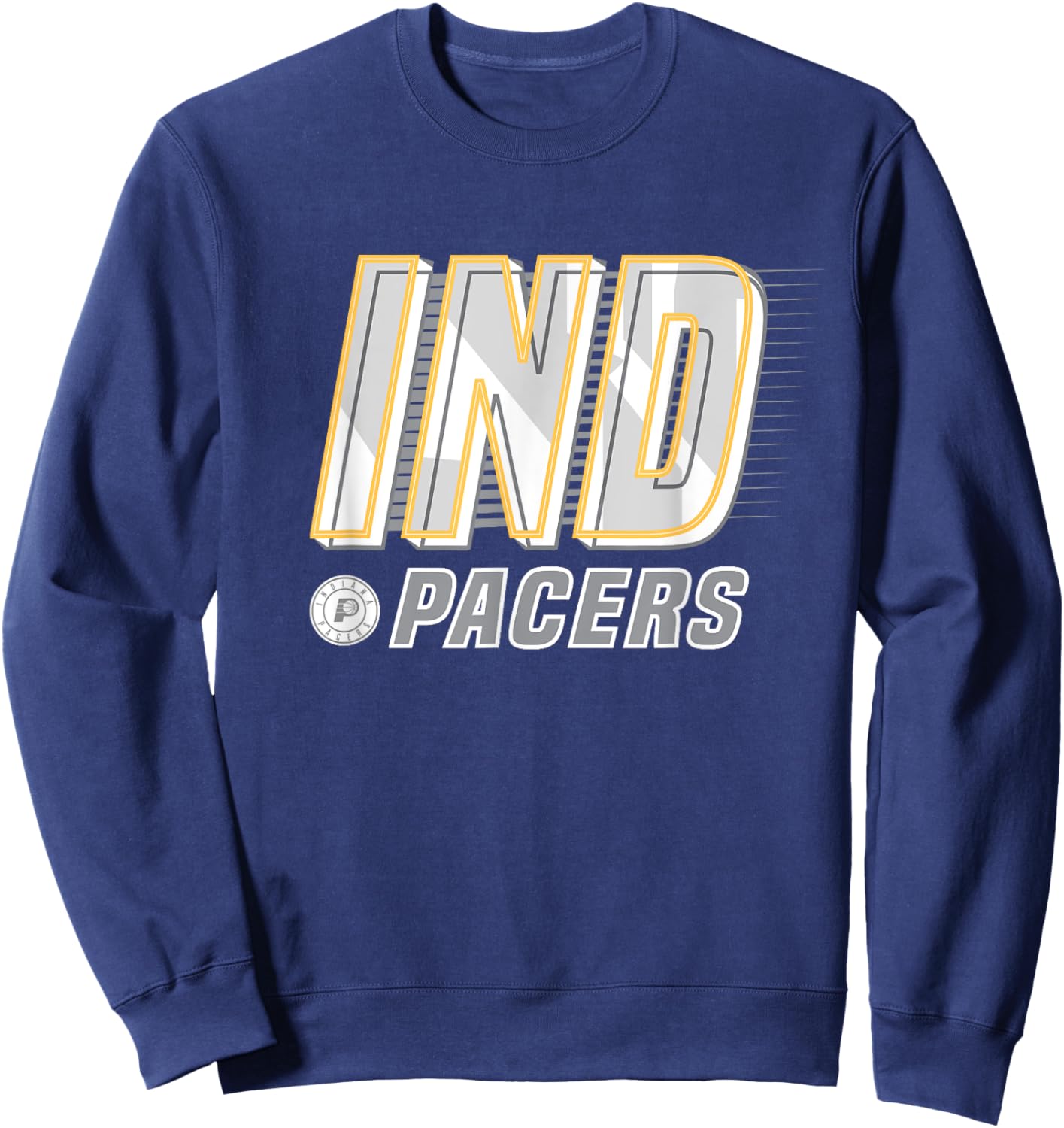 NBA Indiana Pacers Type Stack Logo Sweatshirt - Sweatshirt | Navy