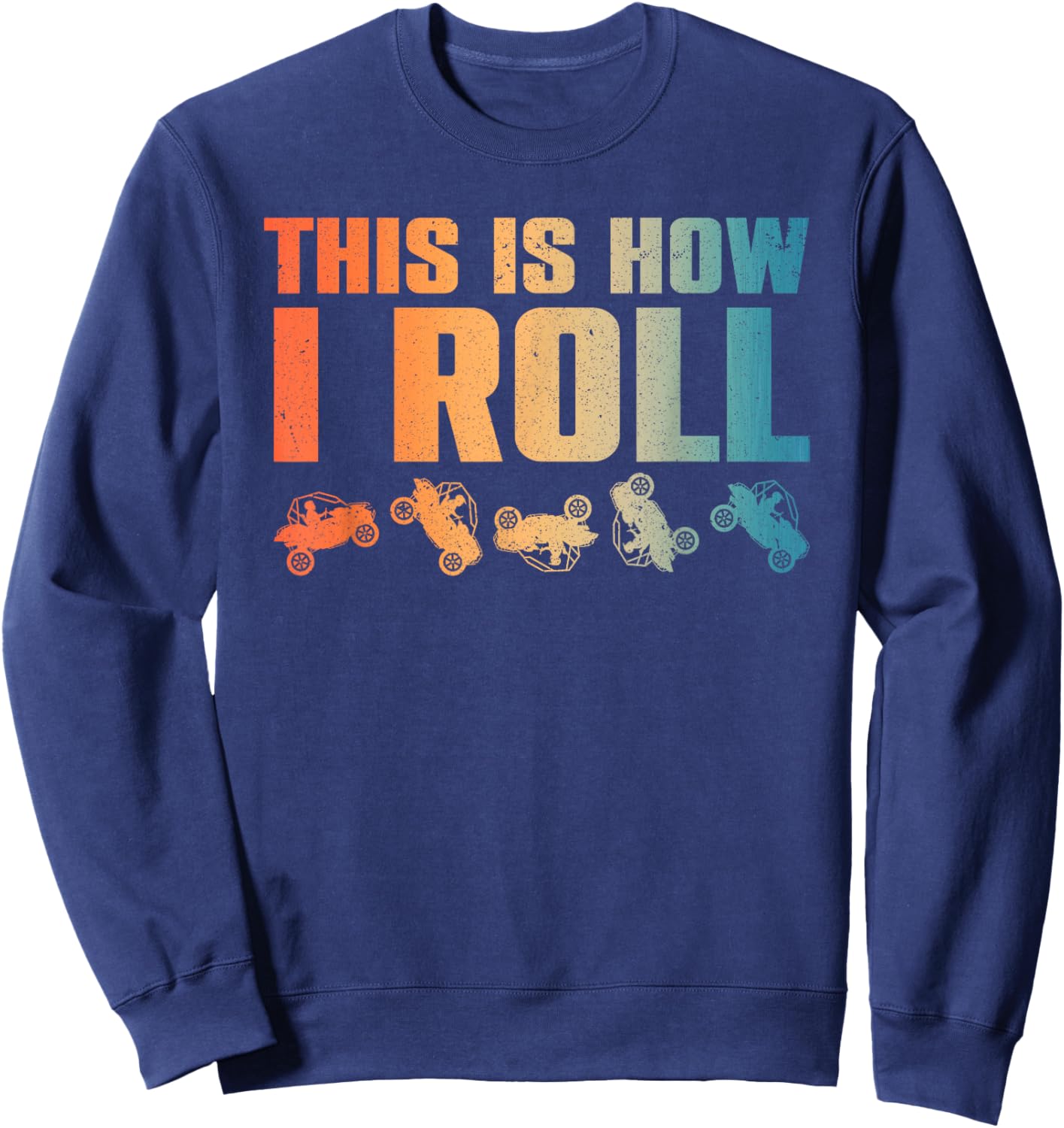 Side-By-Side Design Women UTV ATV SxS Off Road Lover Sweatshirt - Sweatshirt | Navy