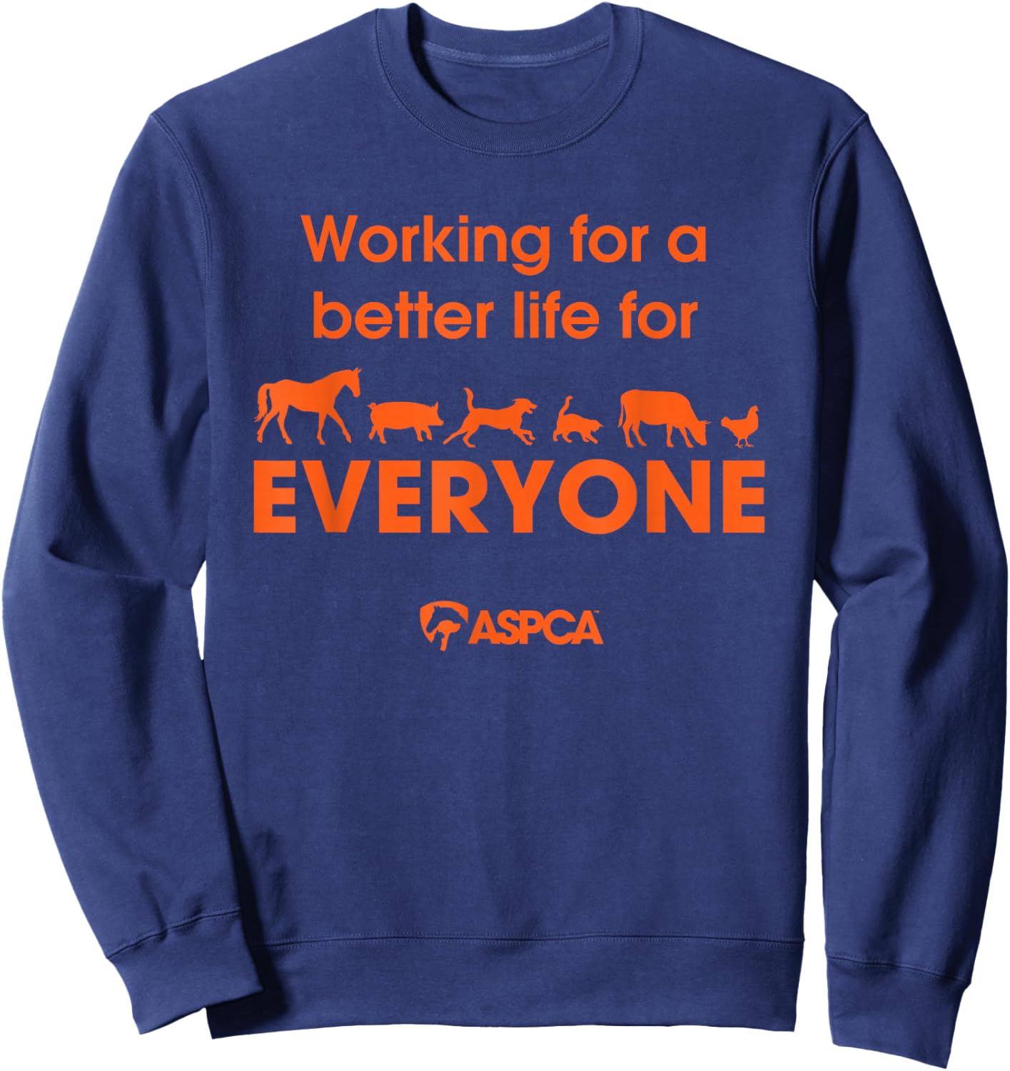 ASPCA Adult Black Classic Fit Modern Classic Fit Life Sweatshirt - Sweatshirt | Navy