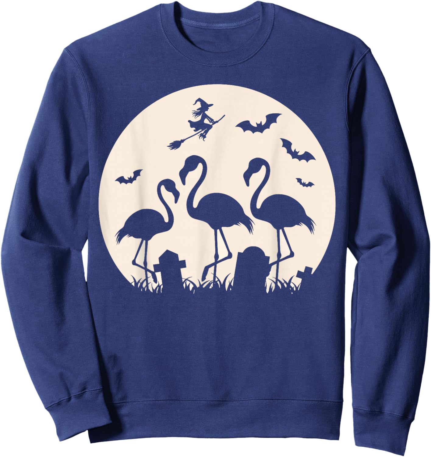 Spooky Flamingos For Halloween Flamingo Women Sweatshirt - Sweatshirt | Navy
