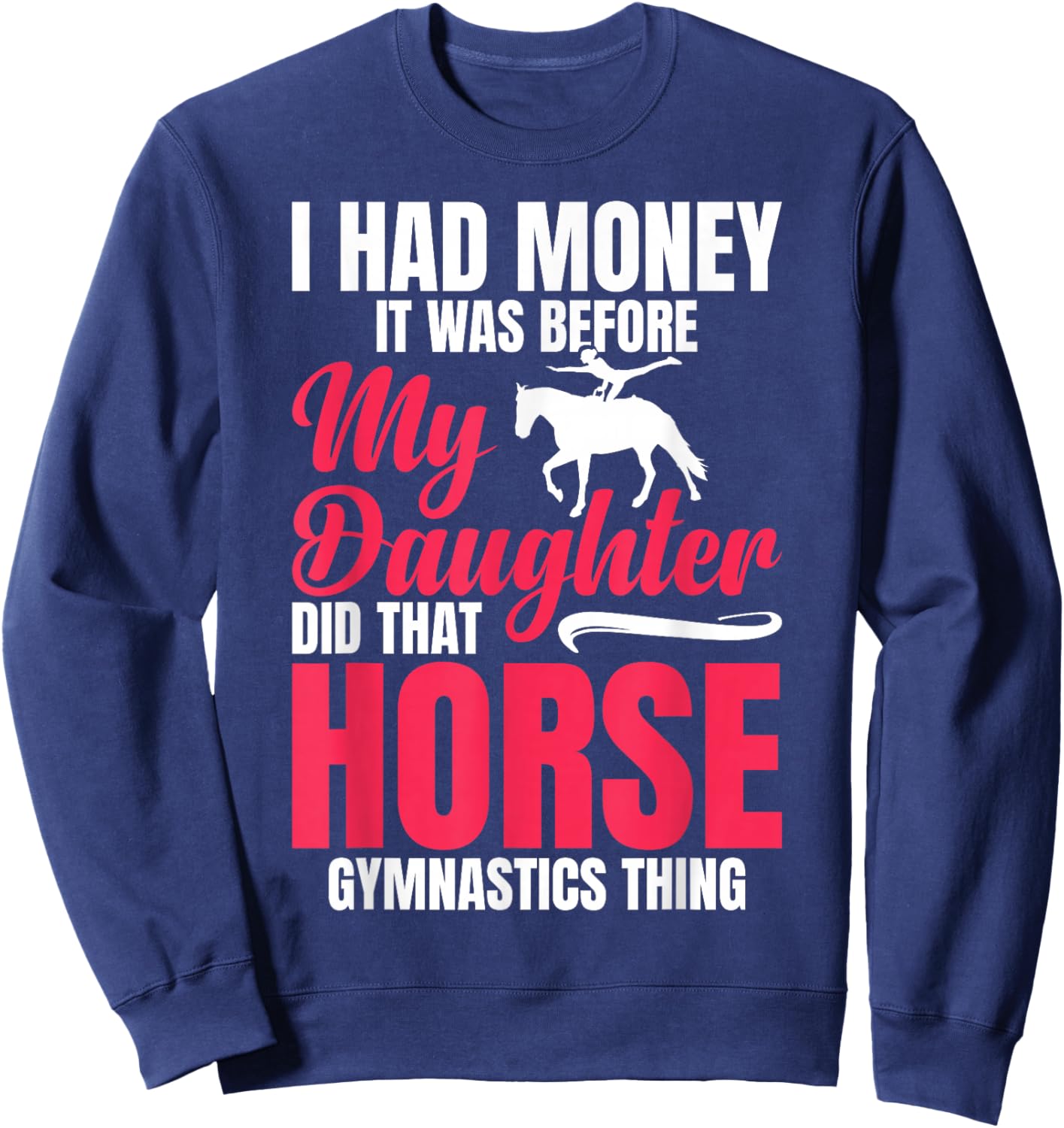 Horse Vaulter Mama Artistic Equestrian Horse Vaulting Mom Sweatshirt - Sweatshirt | Navy