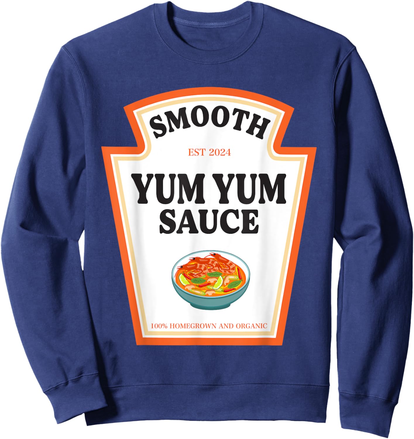 Smooth Yum Yum Sauce Condiment Costume Party Matching Sweatshirt - Sweatshirt | Navy