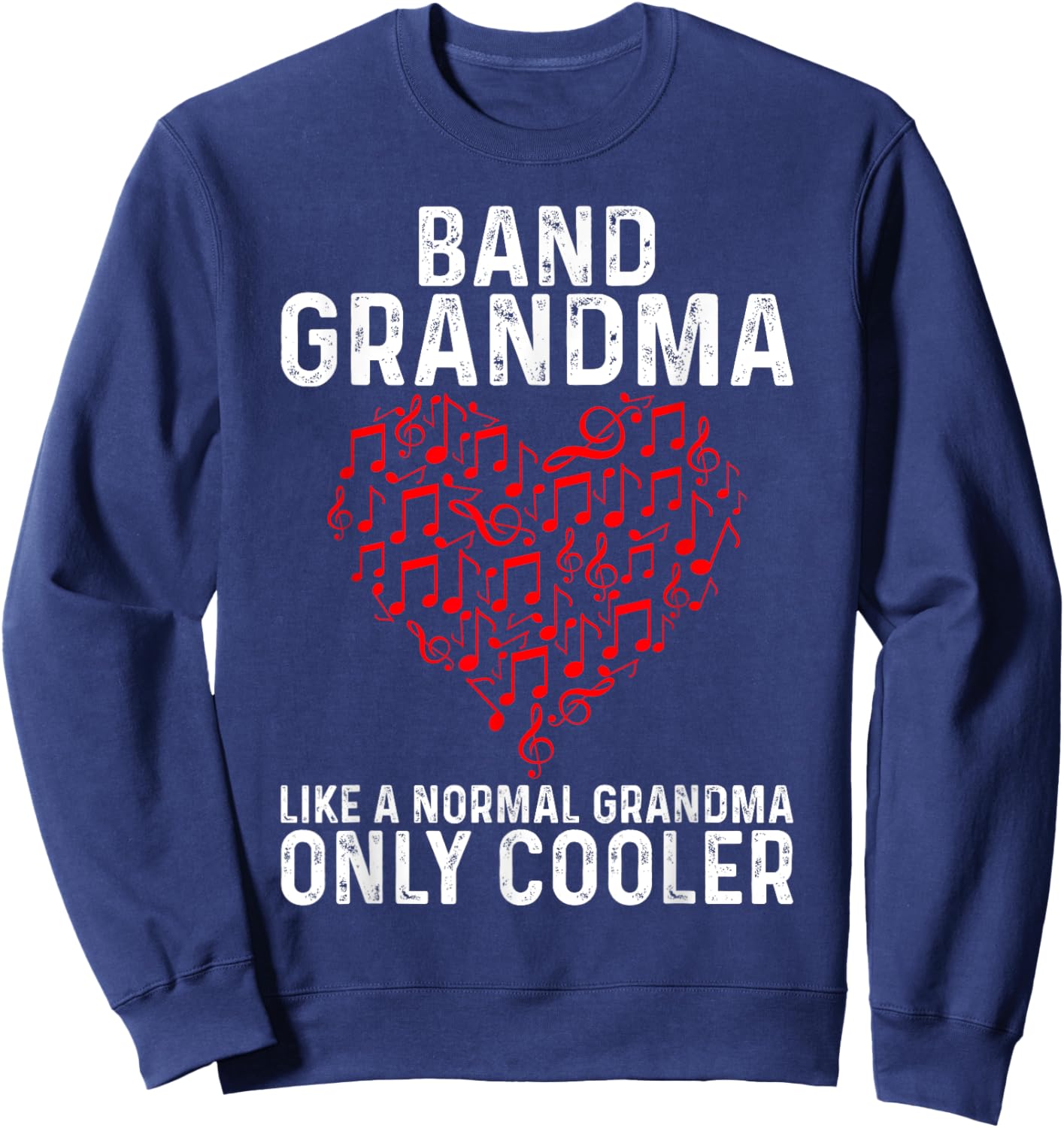 Funny Marching Band Grandma Music Lover Percussion Mom Sweatshirt - Sweatshirt | Navy