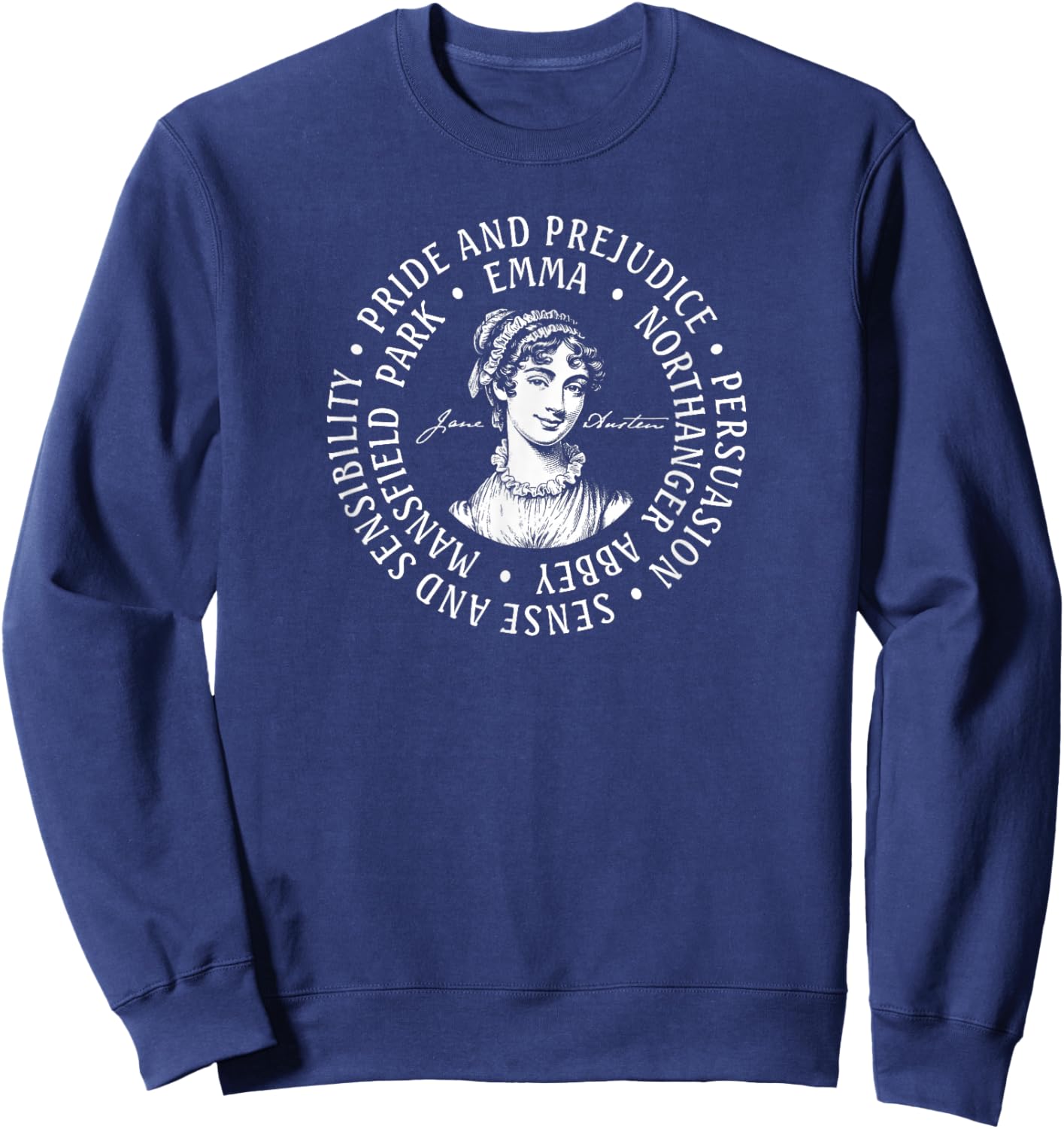 Six Novels of Jane Austen Sweatshirt - Sweatshirt | Navy