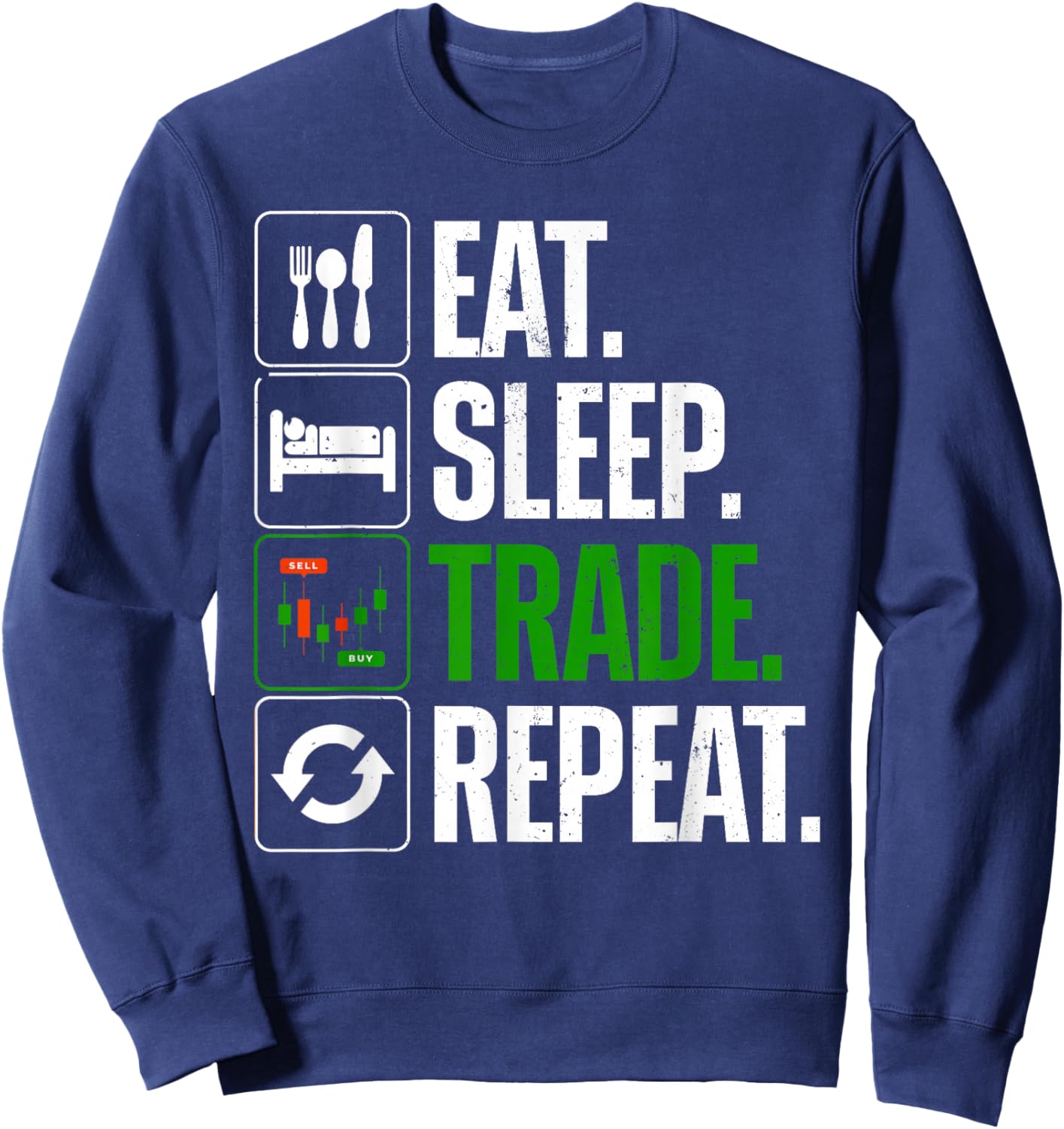 Best Stock Market Art Women Stock Trader Day Trading Sweatshirt - Sweatshirt | Navy