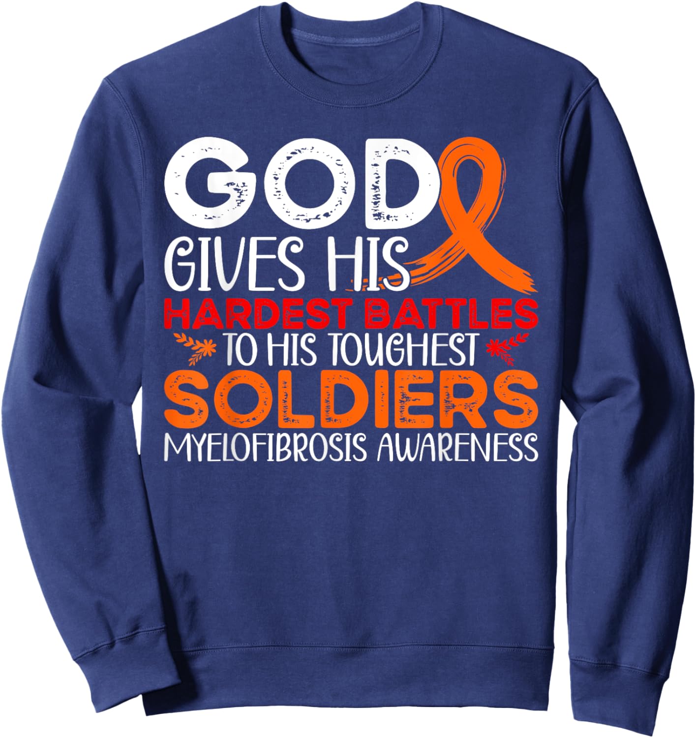Adults, -Kids Awareness - Black, Small, Short Sleeve, Classic Fit, Round Collar, Solid Colors: 100% Cotton Sweatshirt - Sweatshirt | Navy