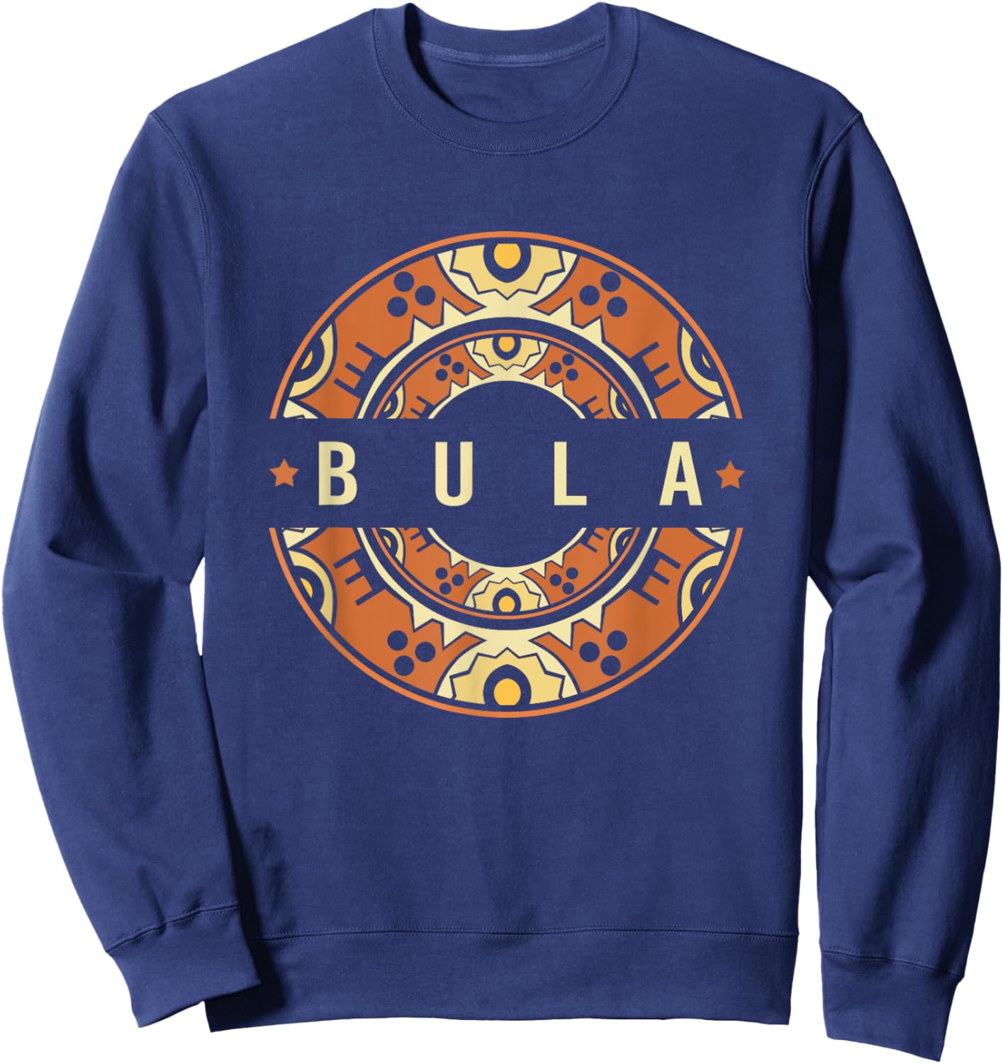 Fiji Island Fijian Tapa Traditional Masi Kesakesa Bula Sweatshirt - Sweatshirt | Navy