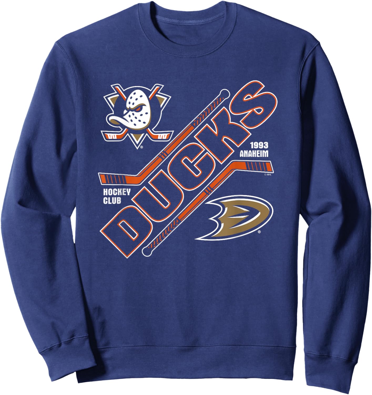 Anaheim Ducks Force Black Officially Licensed Sweatshirt - Sweatshirt | Navy