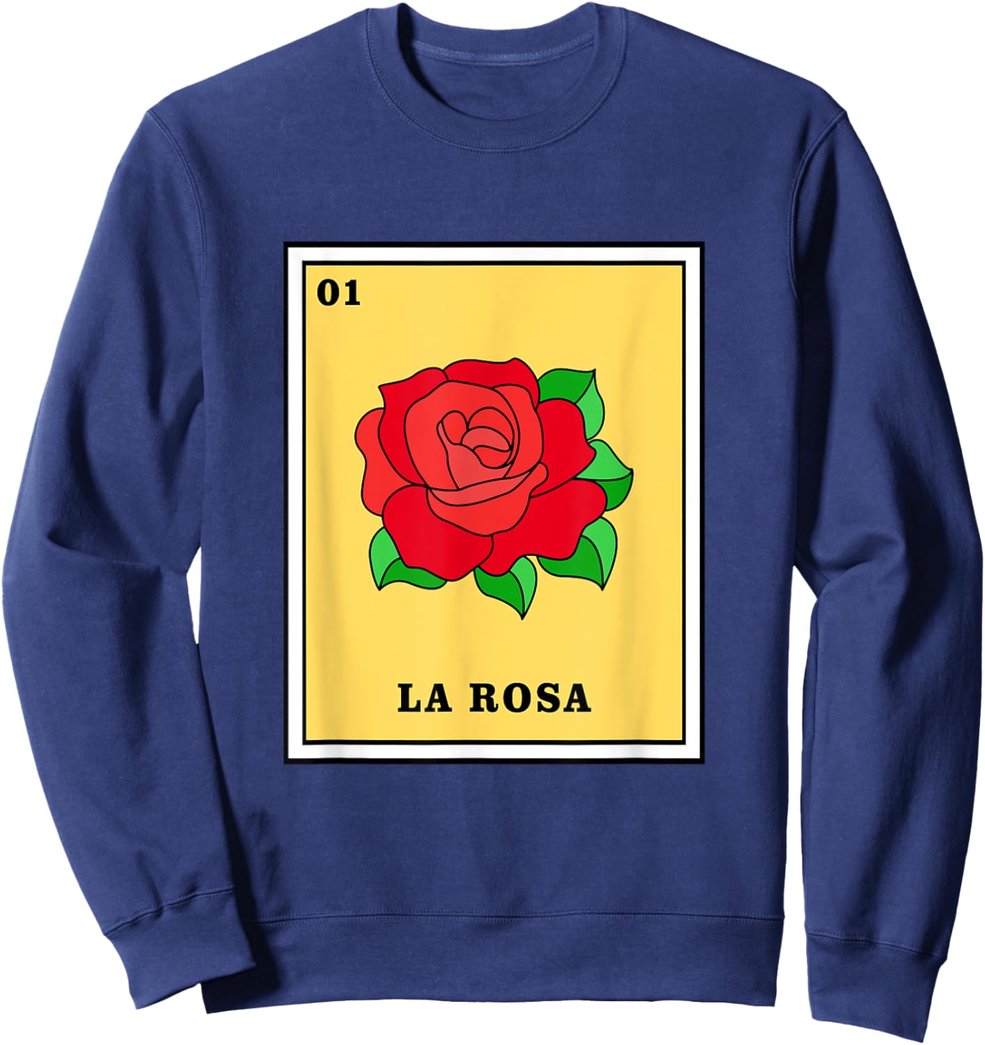 Mexican Lottery Game La Rosa Sweatshirt - Sweatshirt | Navy