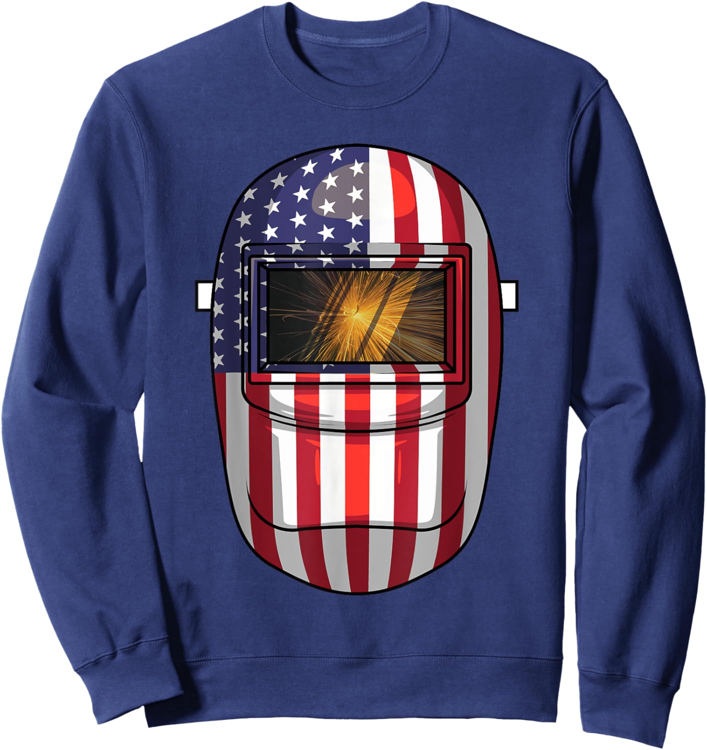 Unique Welding Novelty Women Metal Welder Welding Sweatshirt - Sweatshirt | Navy