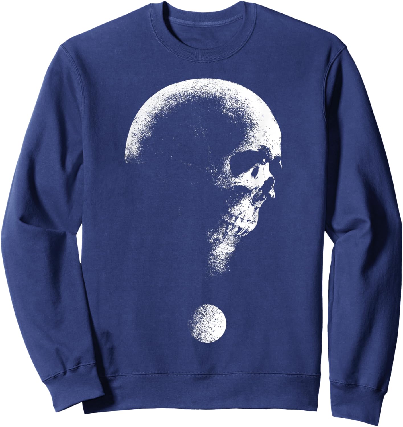 Skull Question Mark Horror Halloween Costume Trick Or Treat Sweatshirt - Sweatshirt | Navy