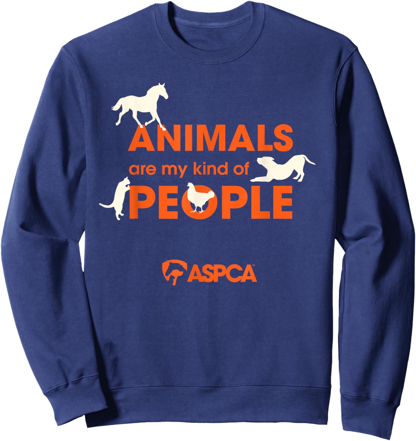 Animals are My Kind of People Sweatshirt - Sweatshirt | Navy