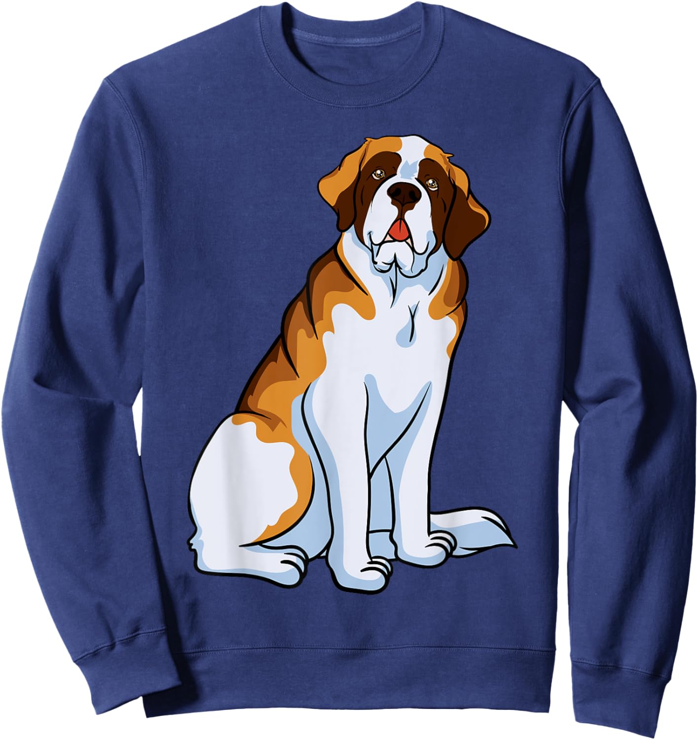 Saint Bernard Owner Breeder Fur Parent Barry Dog Lover Men Women Kids Sweatshirt - Sweatshirt | Navy