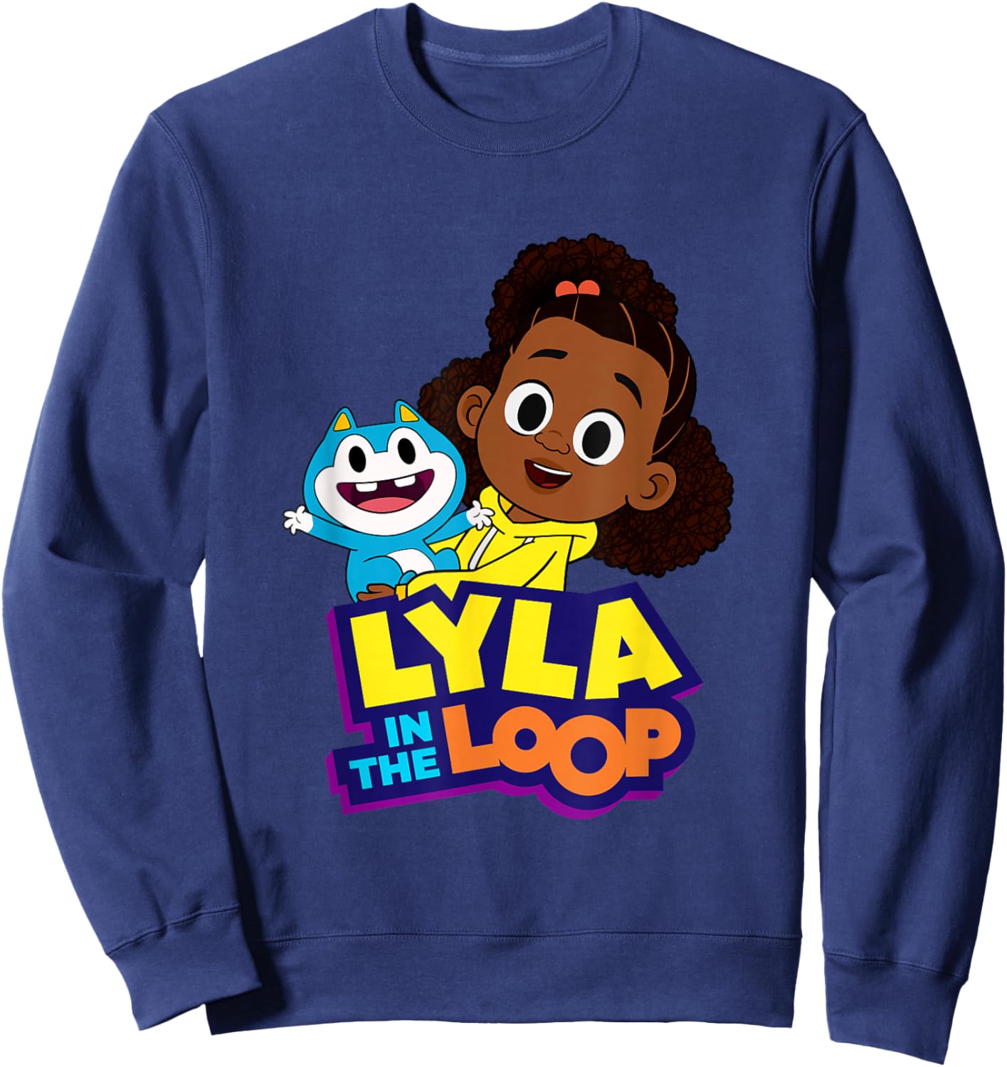 Lyla and STU Logo Sweatshirt - Sweatshirt | Navy