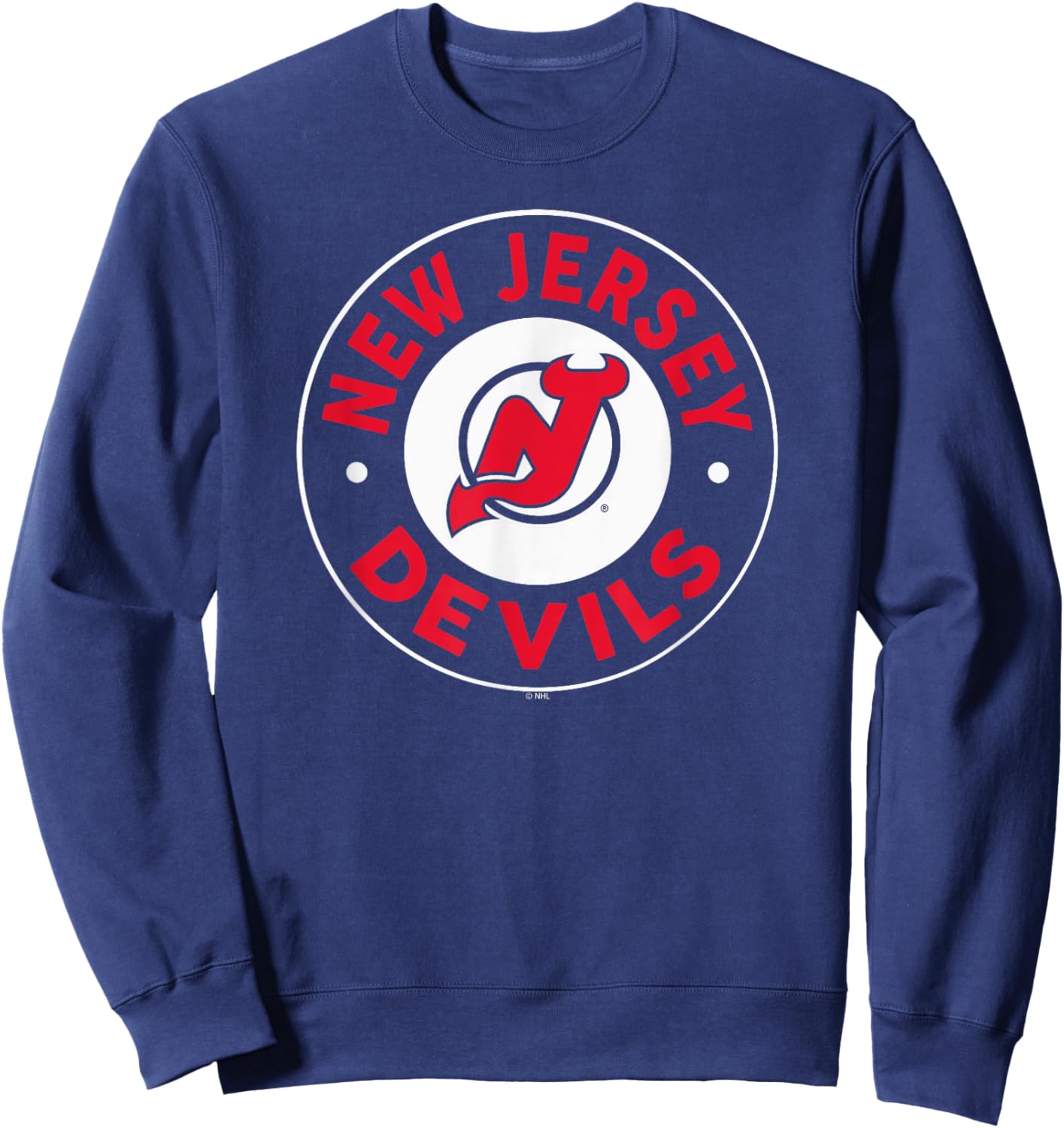 New Jersey Devils Symbol Black Officially Licensed Sweatshirt - Sweatshirt | Navy