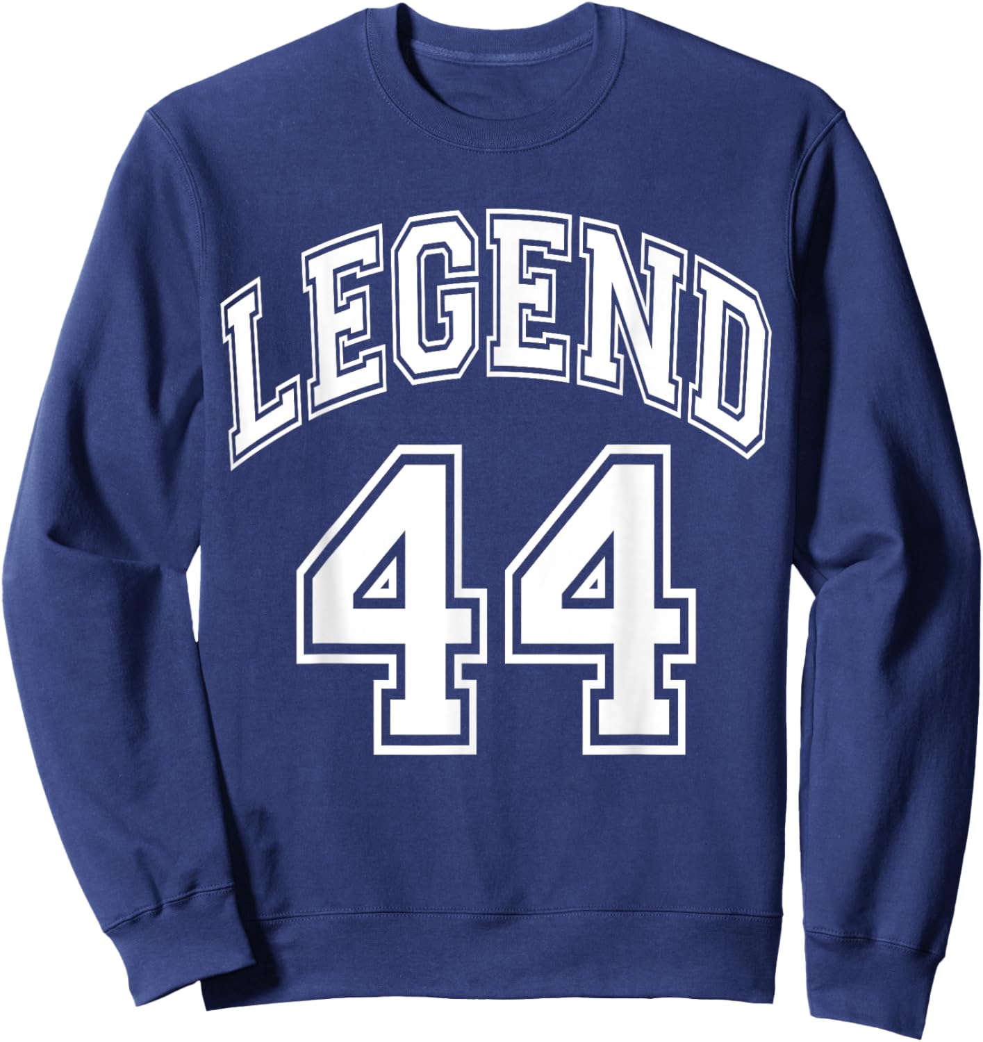 Legend 44 Years Old Number Team 44th Birthday 1944 Sweatshirt - Sweatshirt | Navy