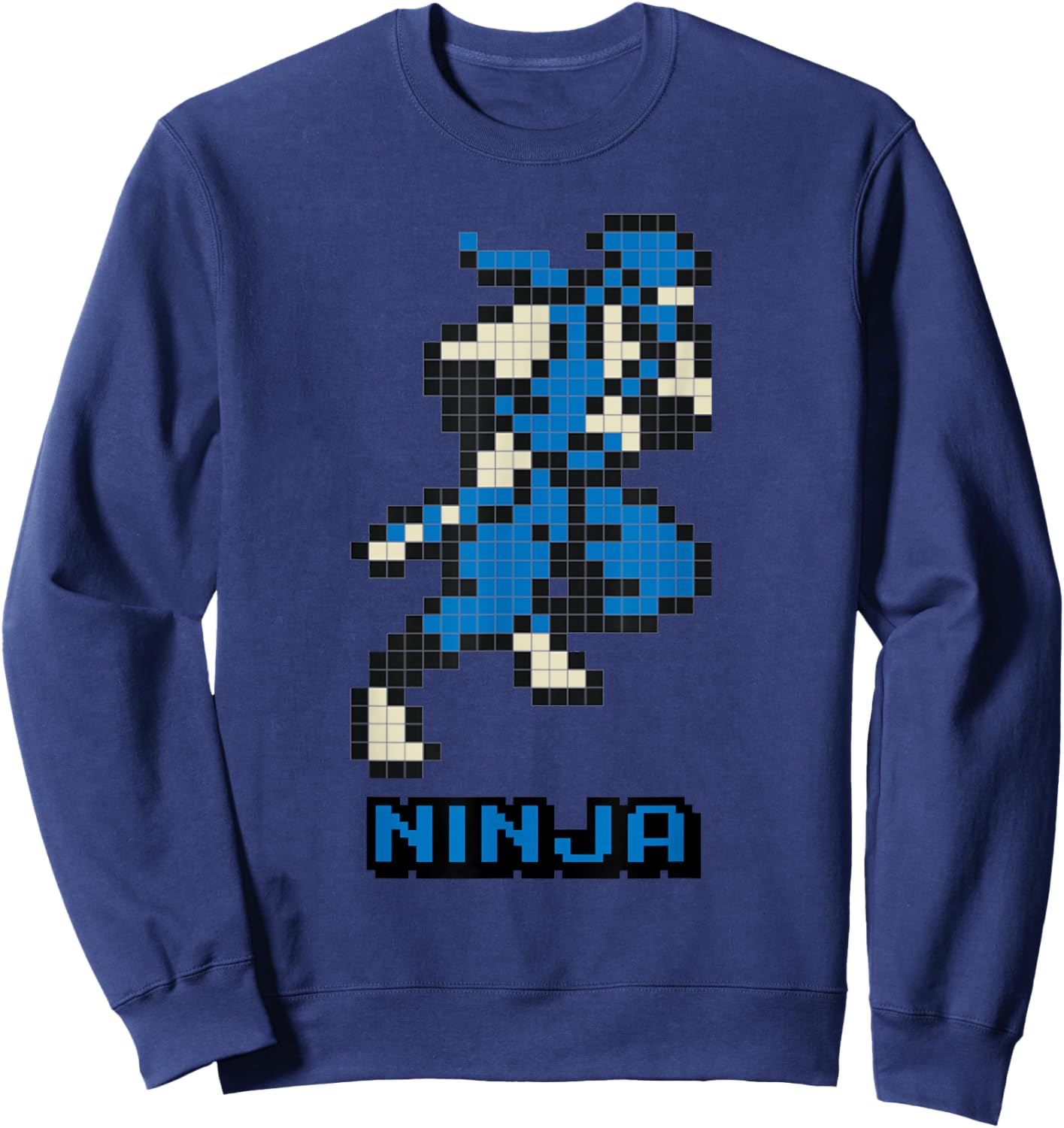Ninja 8 bits game Sweatshirt - Sweatshirt | Navy