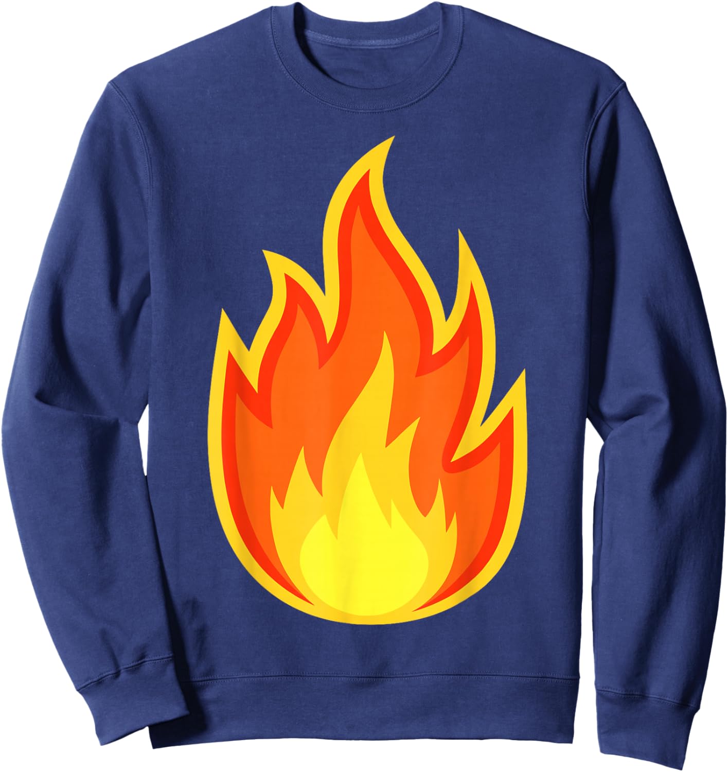 Fire Flame Shirt Adult Kids Men Women Fire Flame Costume Sweatshirt - Sweatshirt | Navy