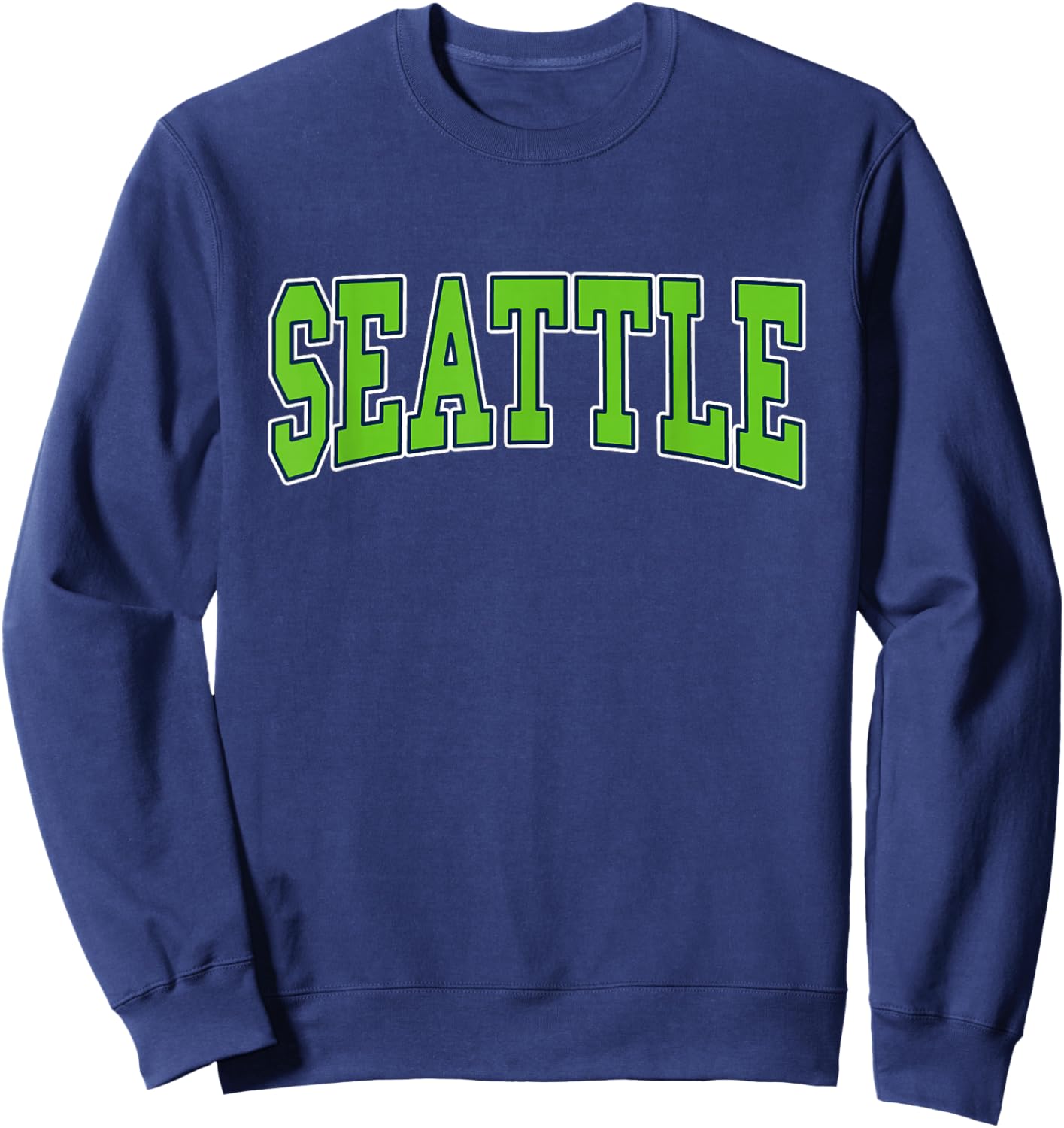 SEATTLE - Throwback Design - Classic Sweatshirt - Sweatshirt | Navy