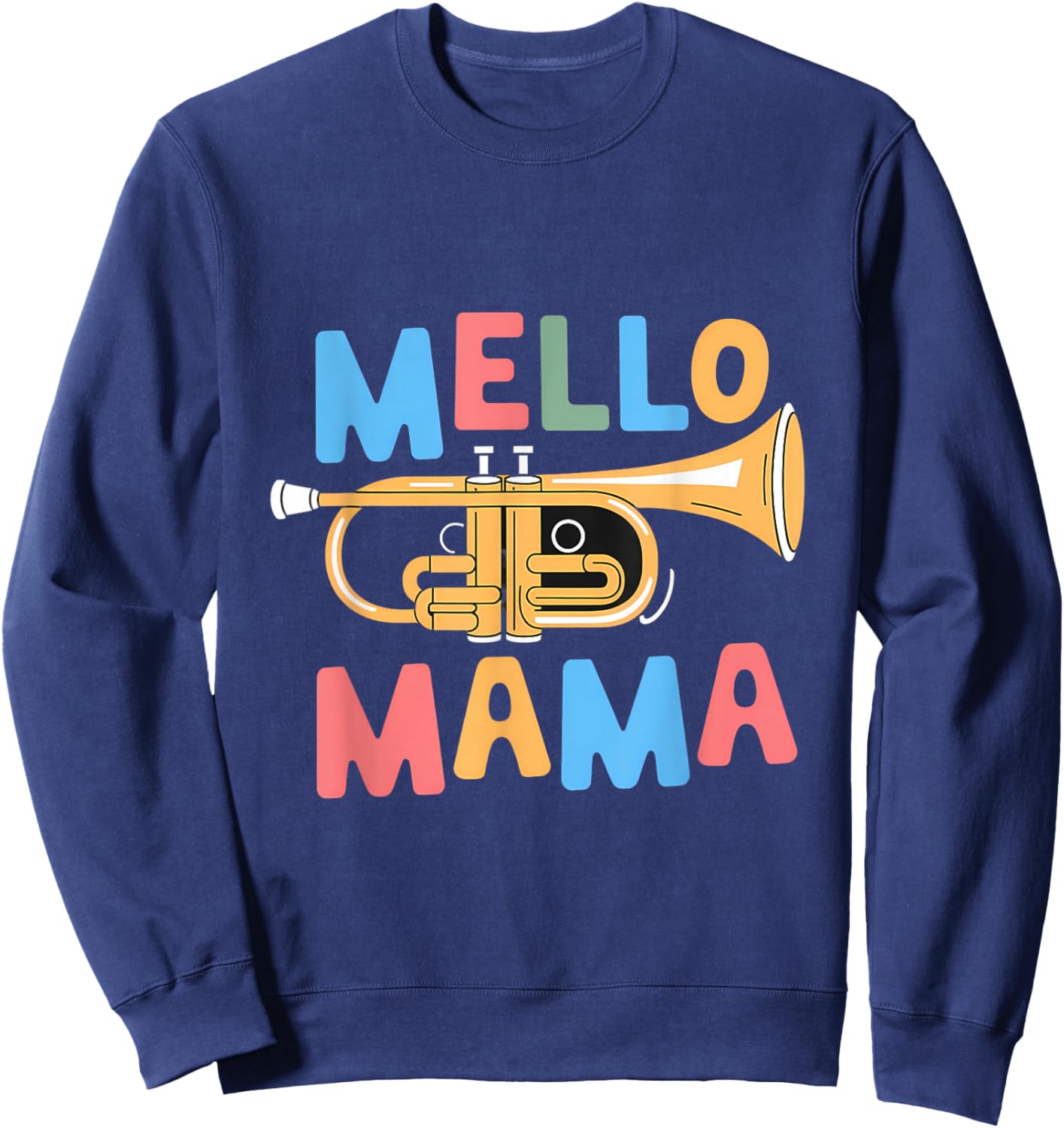 Mello Mama Music Mellophone Band Mom Sweatshirt - Sweatshirt | Navy