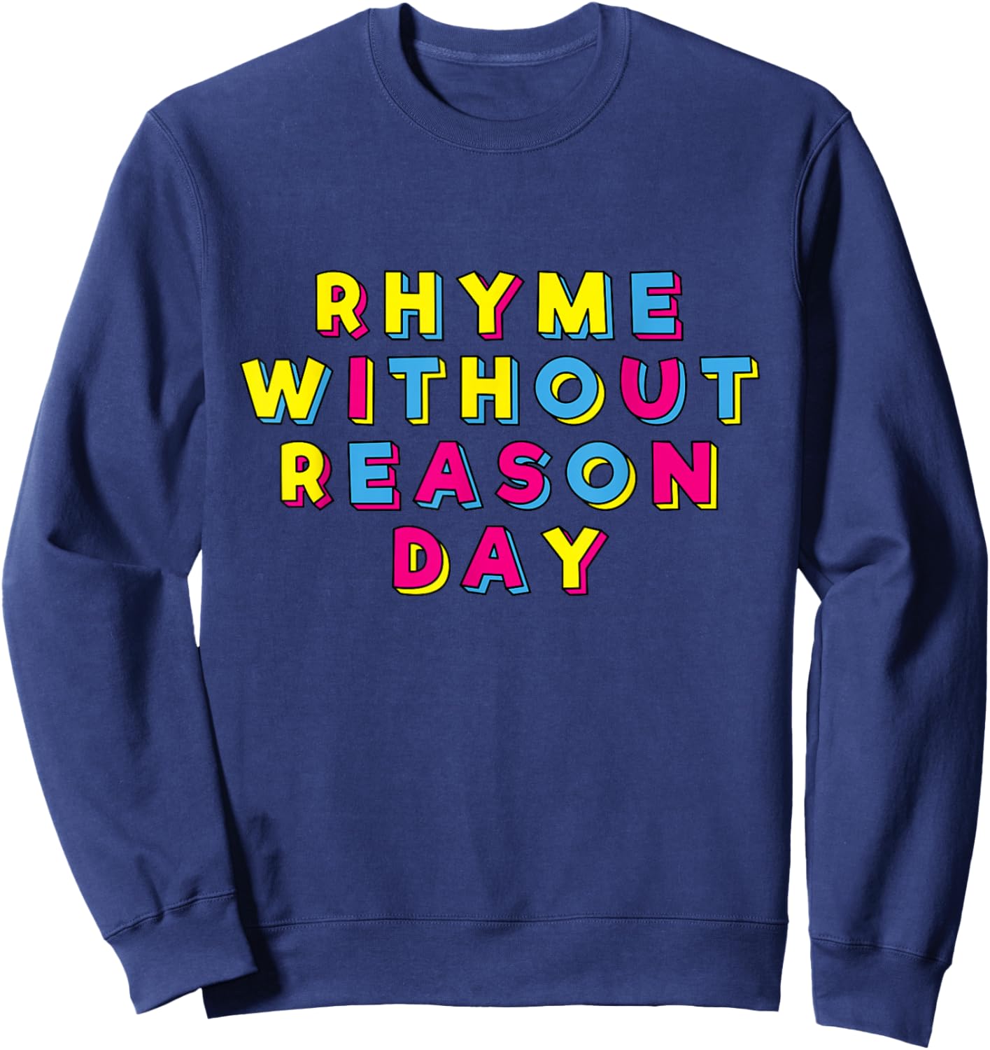 Child Classic Fit Black Polyester 100% Small Round Collar Short Sleeve Printed Sweatshirt - Sweatshirt | Navy