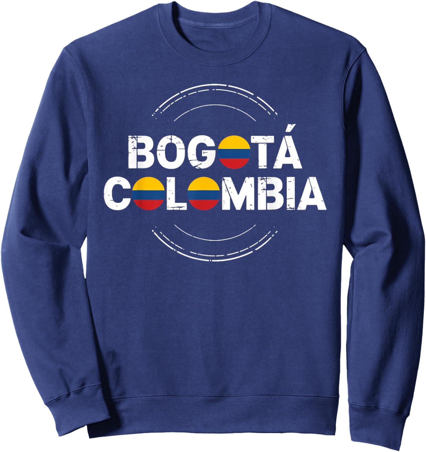 Bogotá Colombia Flag Proud Colombian Souvenir Colombia Flag Sweatshirt - Sweatshirt | Navy