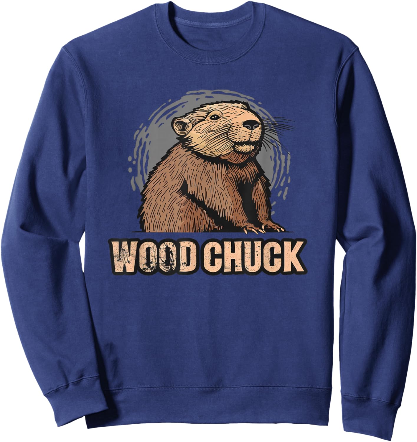 Pretty Woodchuck Costume for Funny Boys and Girls Sweatshirt - Sweatshirt | Navy