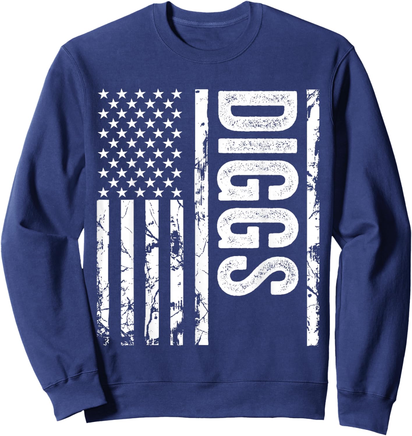 Diggs Last Name Funny Surname Team Diggs Family Reunion Sweatshirt - Sweatshirt | Navy