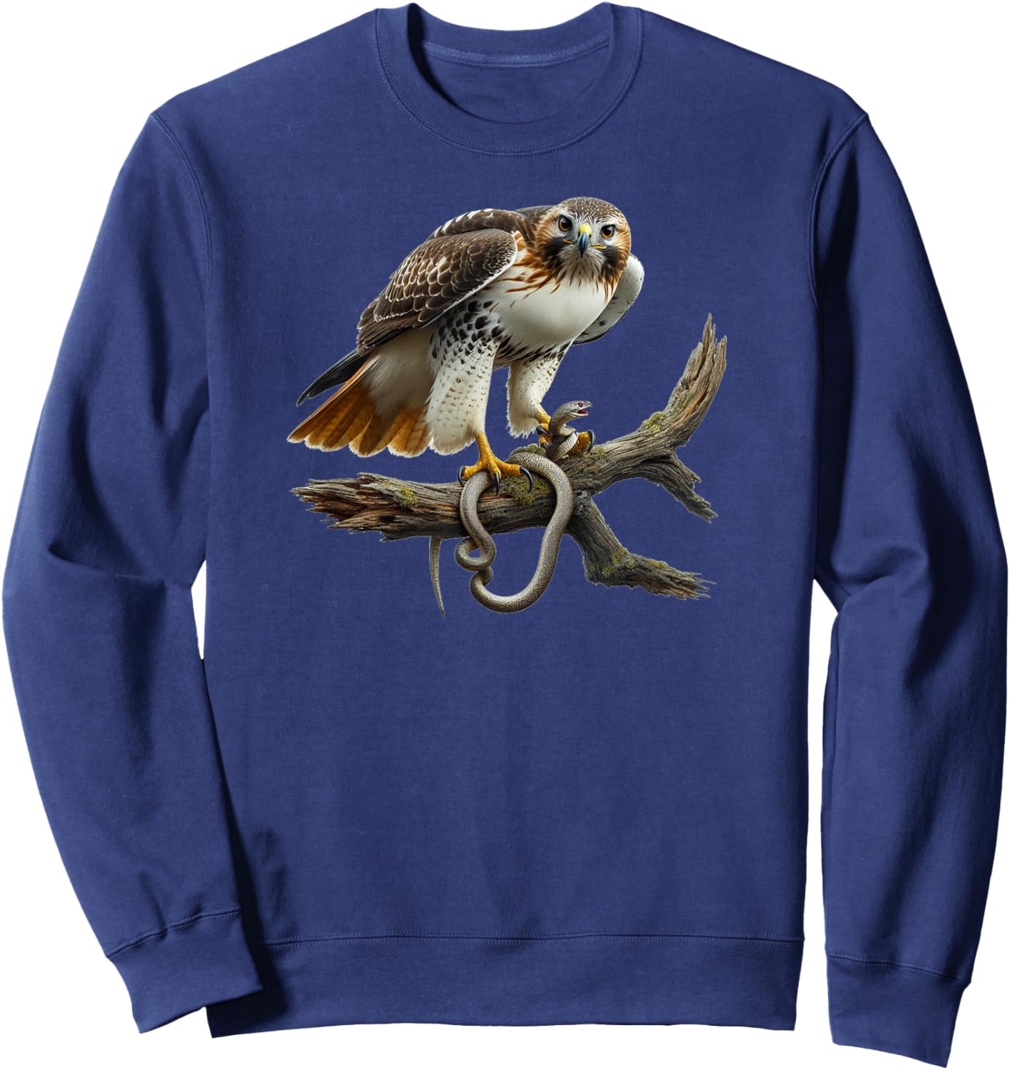Bird Series. Redtail Hawk. Artist's Rendition. Sweatshirt - Sweatshirt | Navy