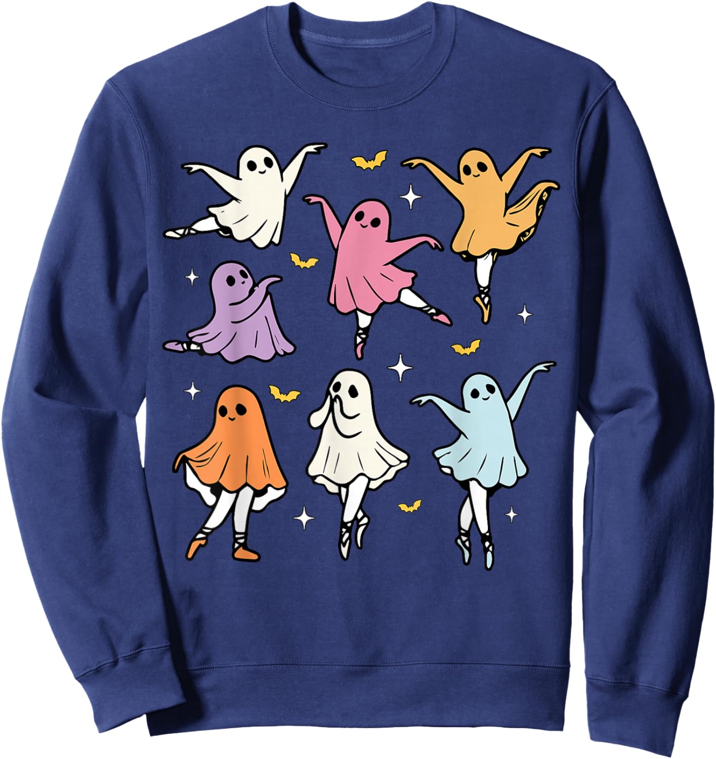 Ballet Ghost Ballet Dancer Spooky Dance Teacher Halloween Sweatshirt - Sweatshirt | Navy