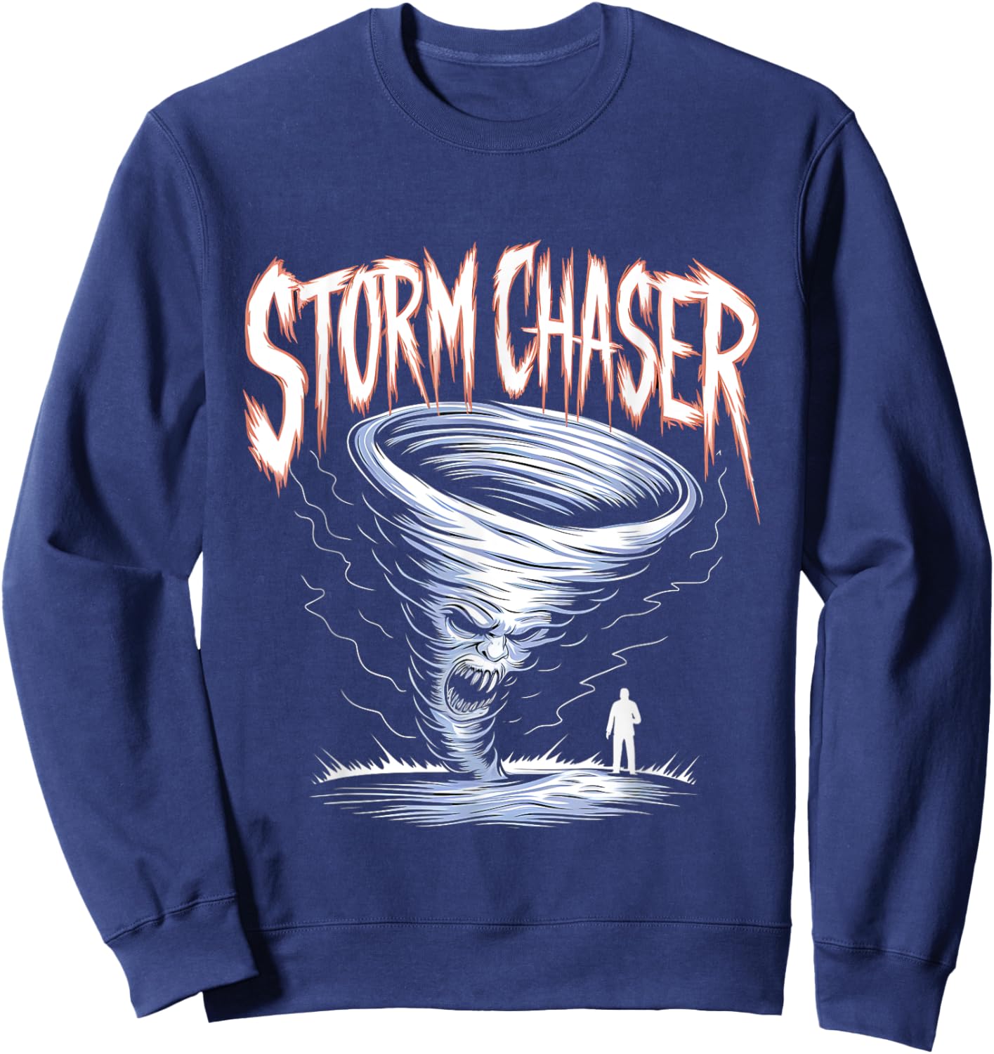 Storm Chaser Costume Tornado Twister Chasers Kids Boys Men Sweatshirt - Sweatshirt | Navy