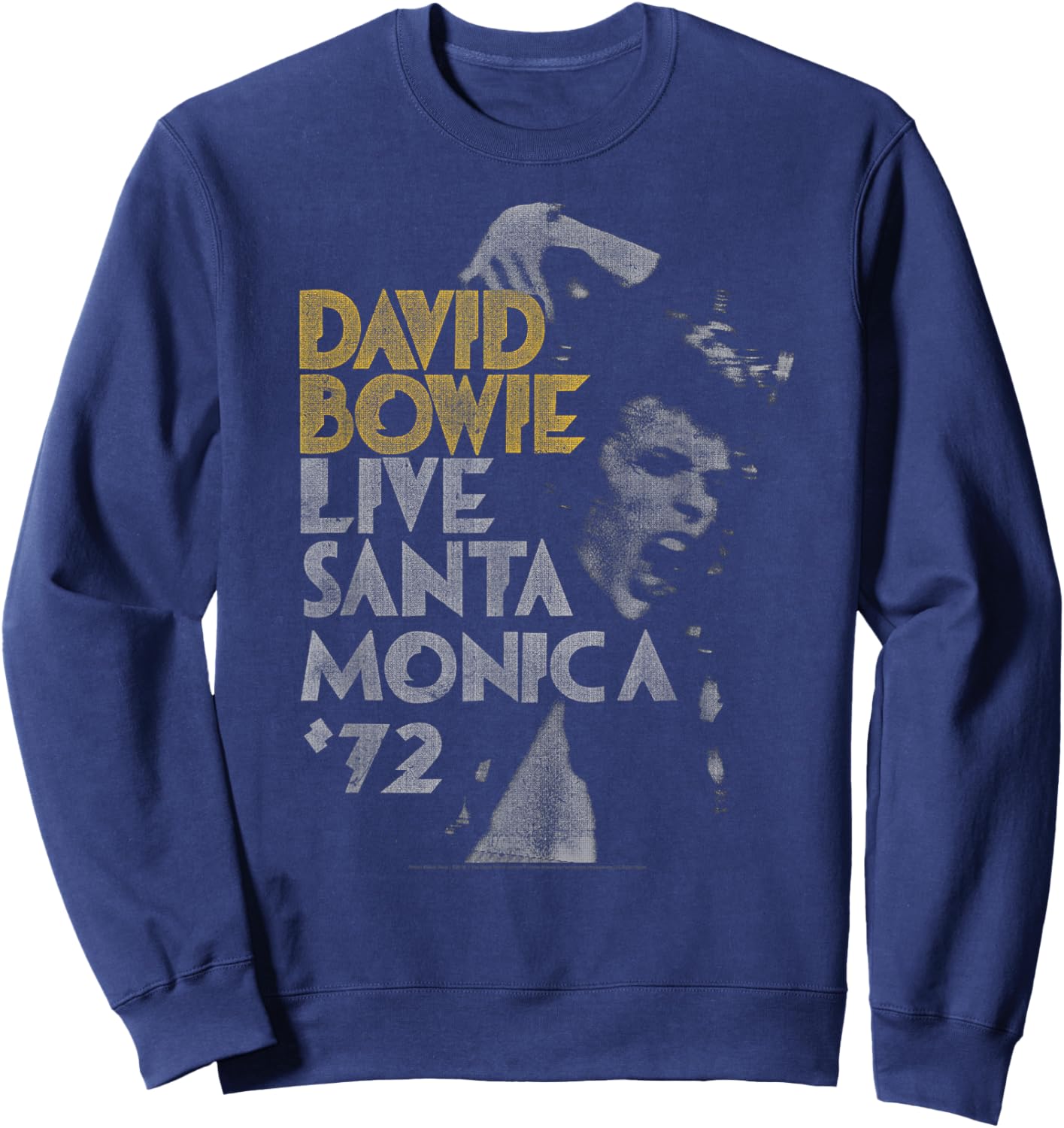 David Bowie - Live Santa Monica '72 Sweatshirt - Sweatshirt | Navy