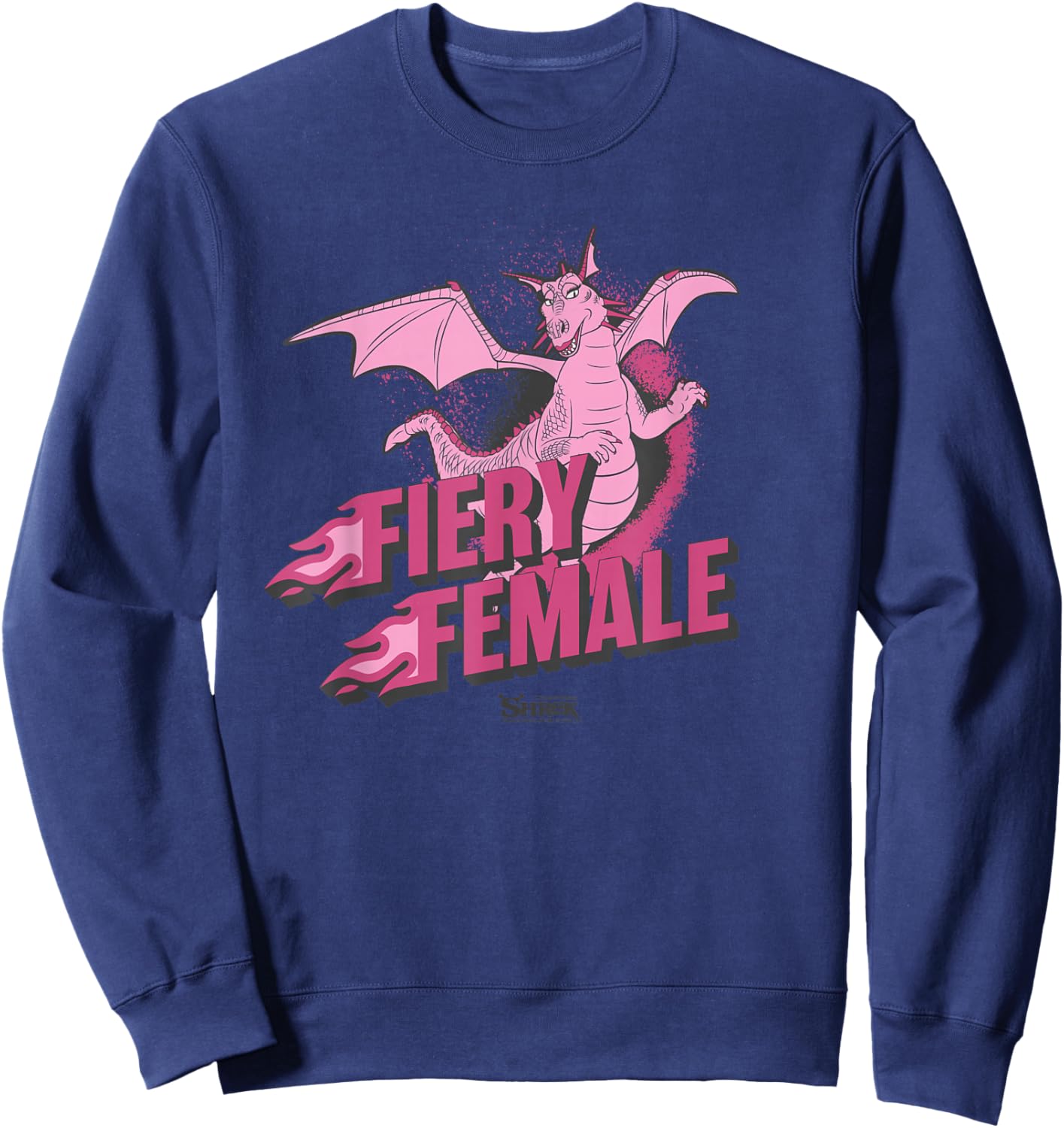 Shrek Dragon Fiery Female Sweatshirt - Sweatshirt | Navy