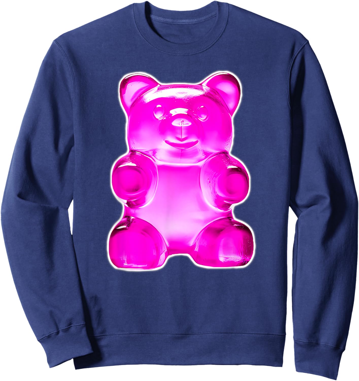Pink Gummy Bear Candy Sweatshirt - Sweatshirt | Navy