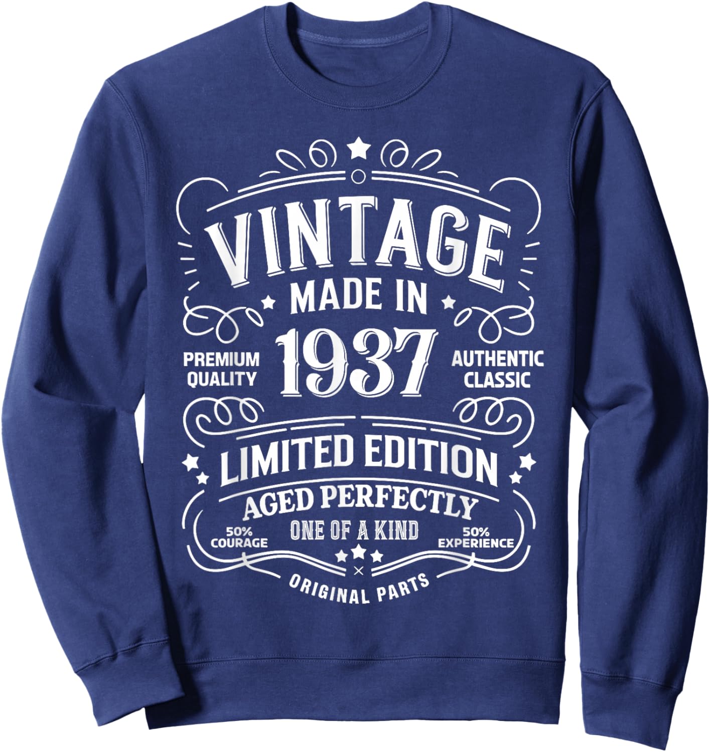 89th Birthday 1937 Birthday Gifts Women Sweatshirt - Sweatshirt | Navy