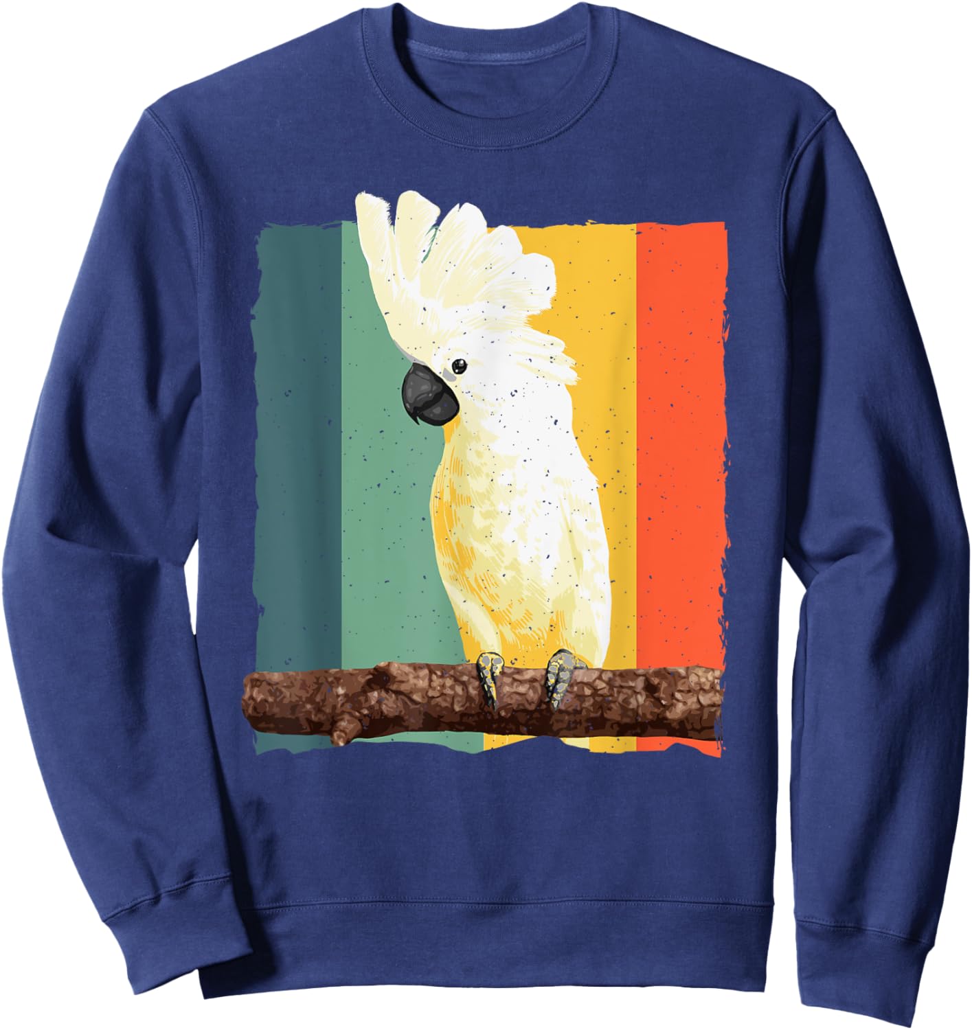 Cool Cockatoo Art Women Parrot Lover Goffin Cockatoo Sweatshirt - Sweatshirt | Navy