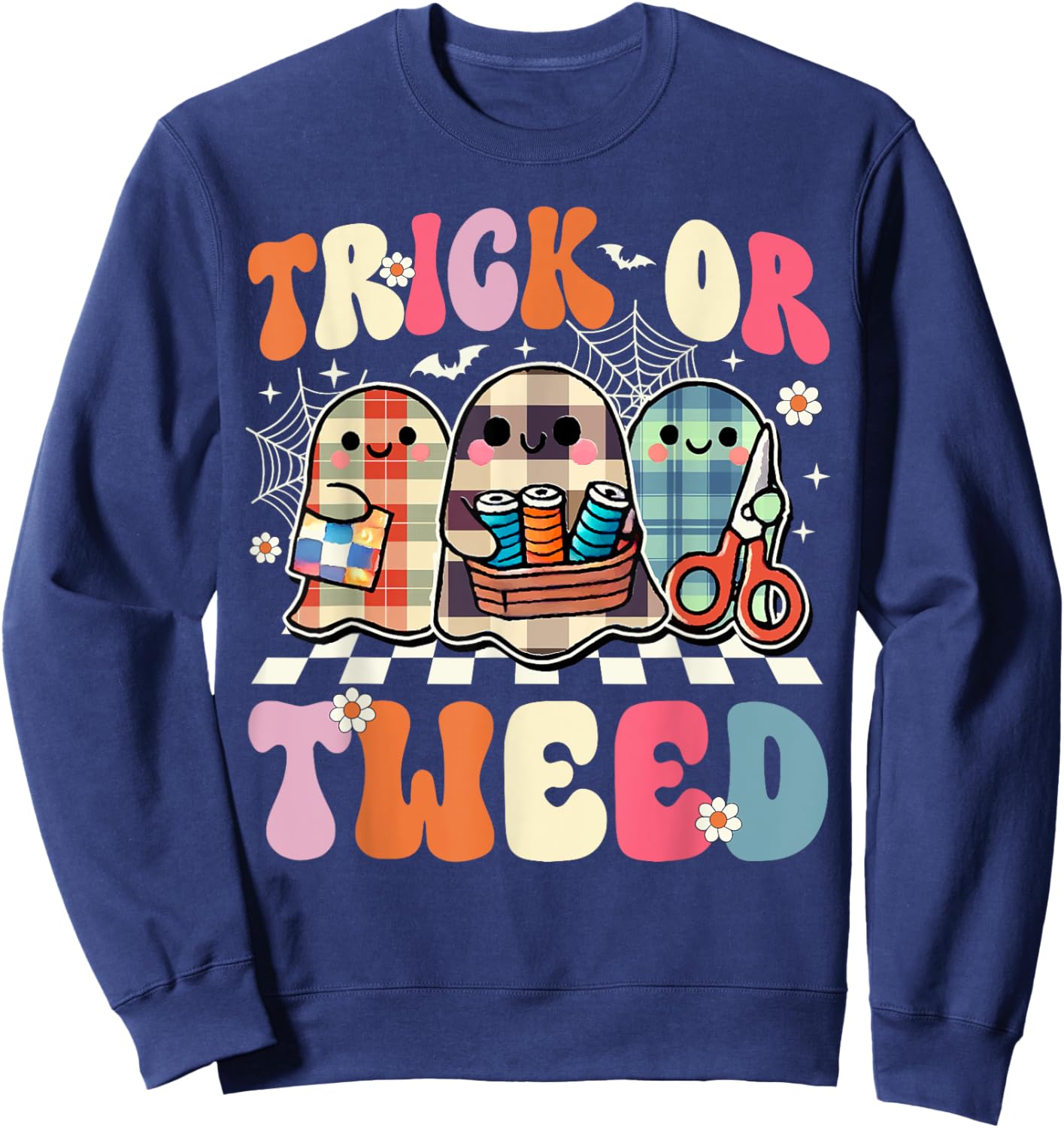 Halloween Quilting Sweatshirt - Sweatshirt | Navy