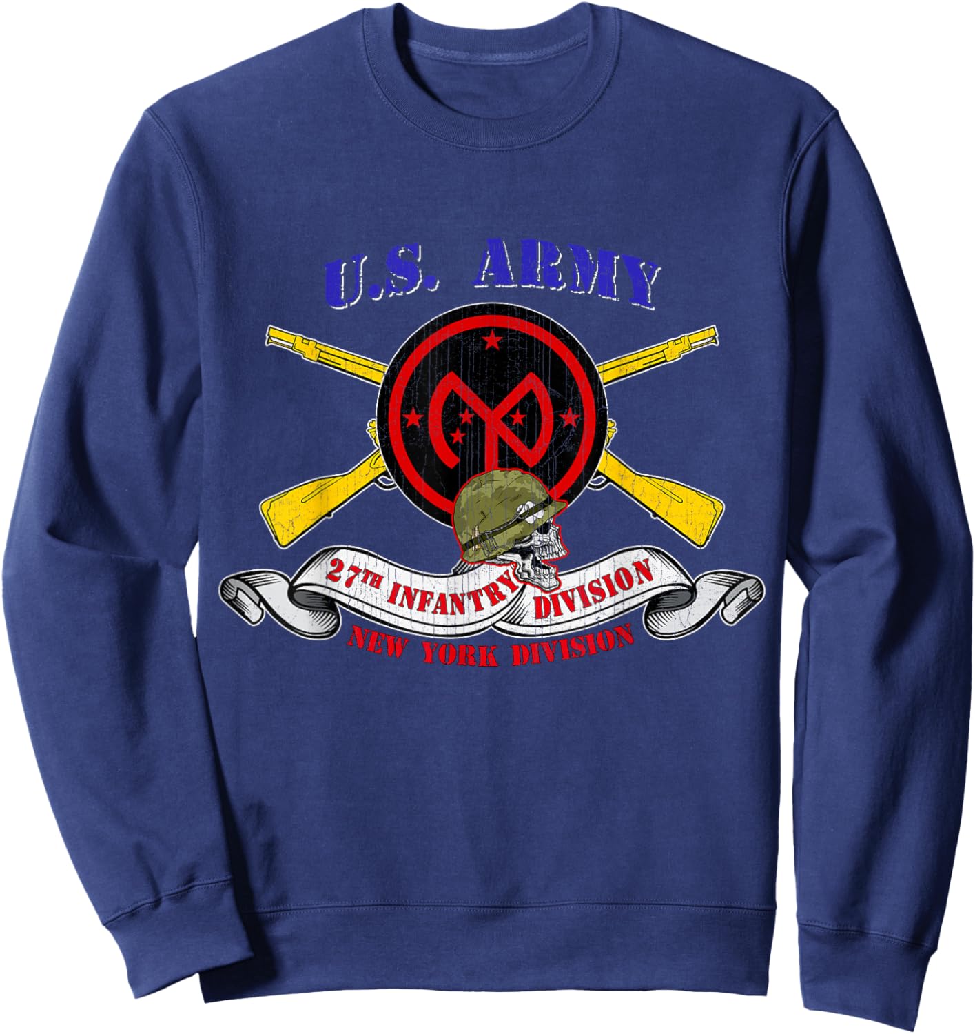 27th Infantry Division 27th ID Veteran New York Division Sweatshirt - Sweatshirt | Navy