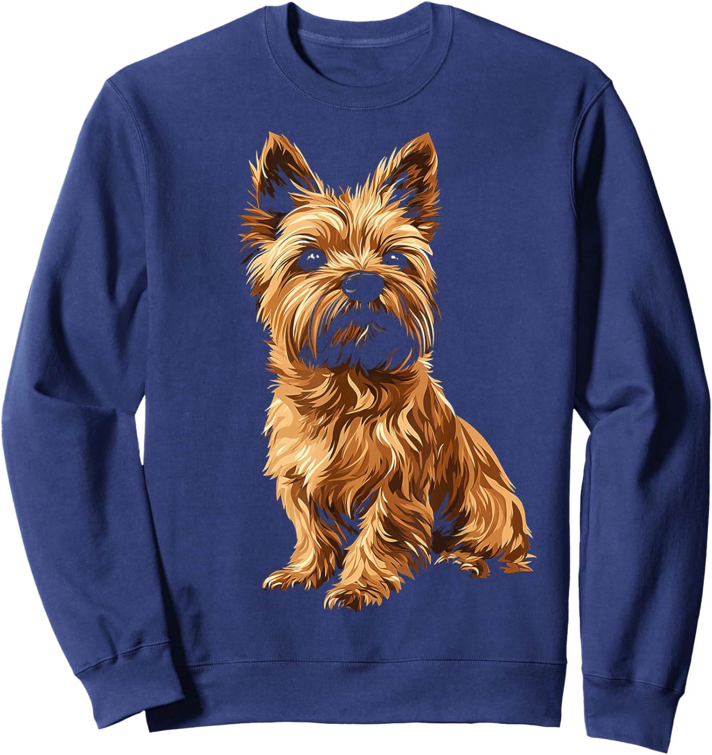 Cairn Terrier Dog Motif Pet Art Cairn Terrier Men Women Kids Sweatshirt - Sweatshirt | Navy